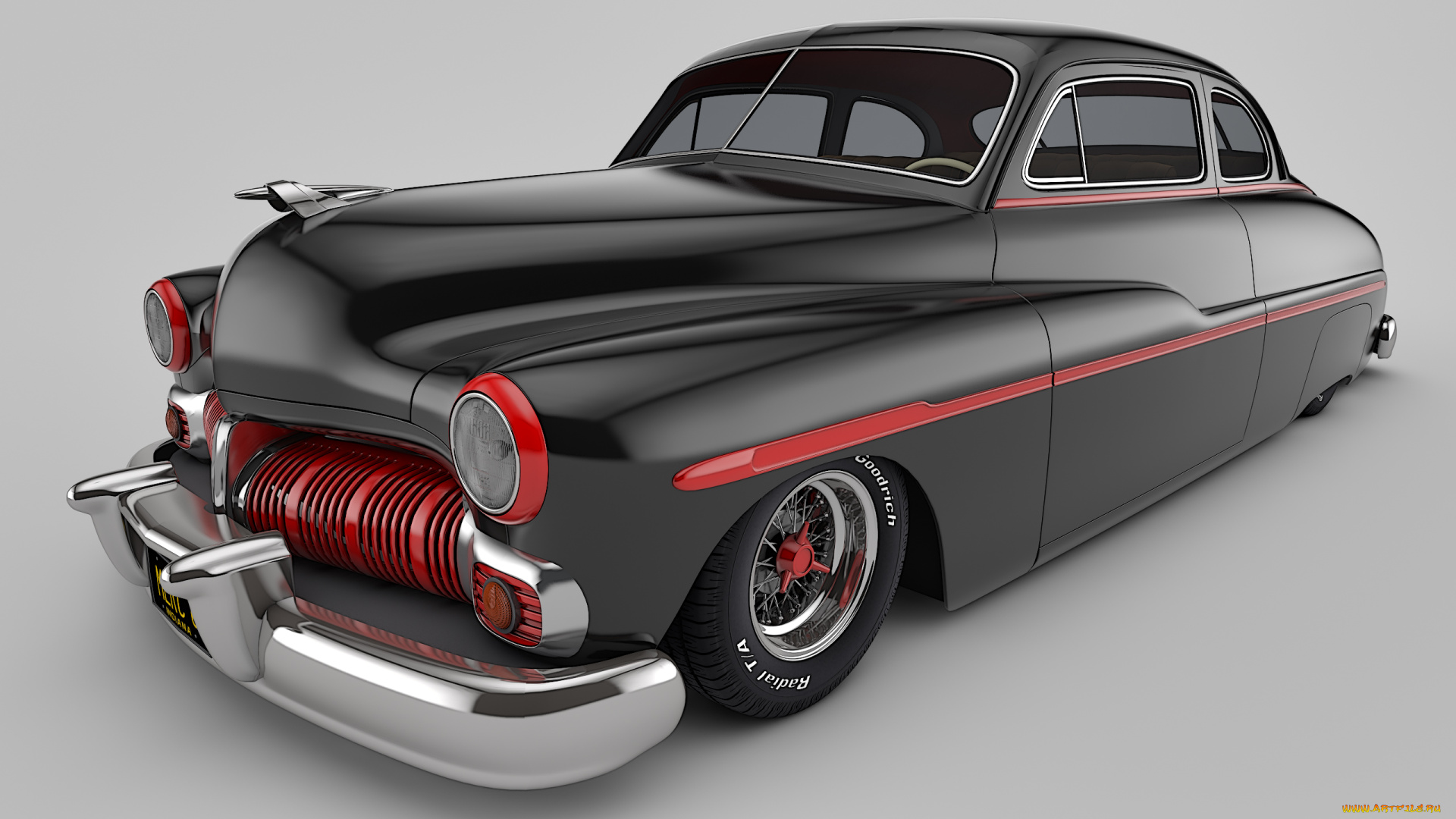 автомобили, 3д, 1950, mercury