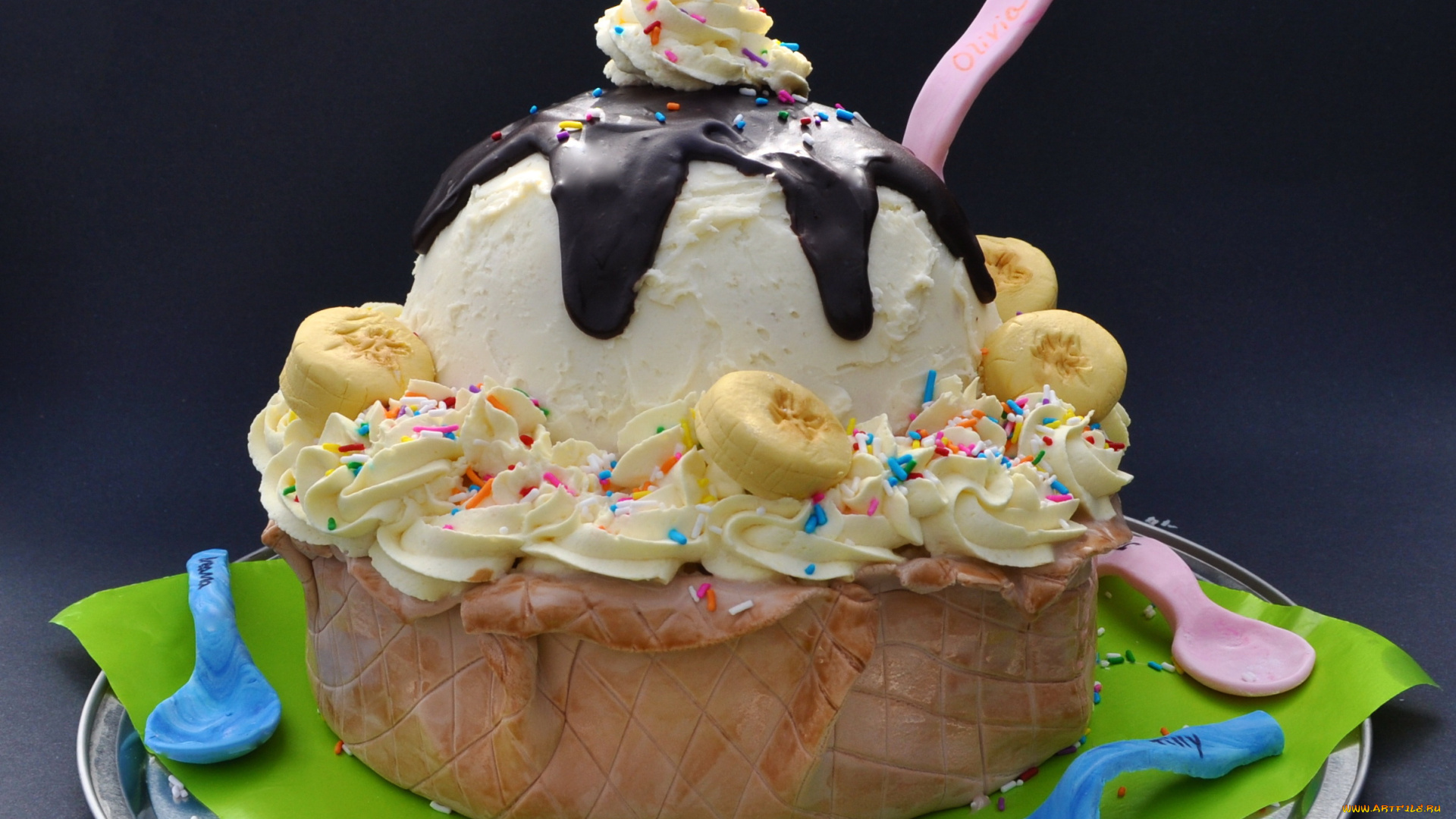 еда, мороженое, десерты, украшения, ягоды