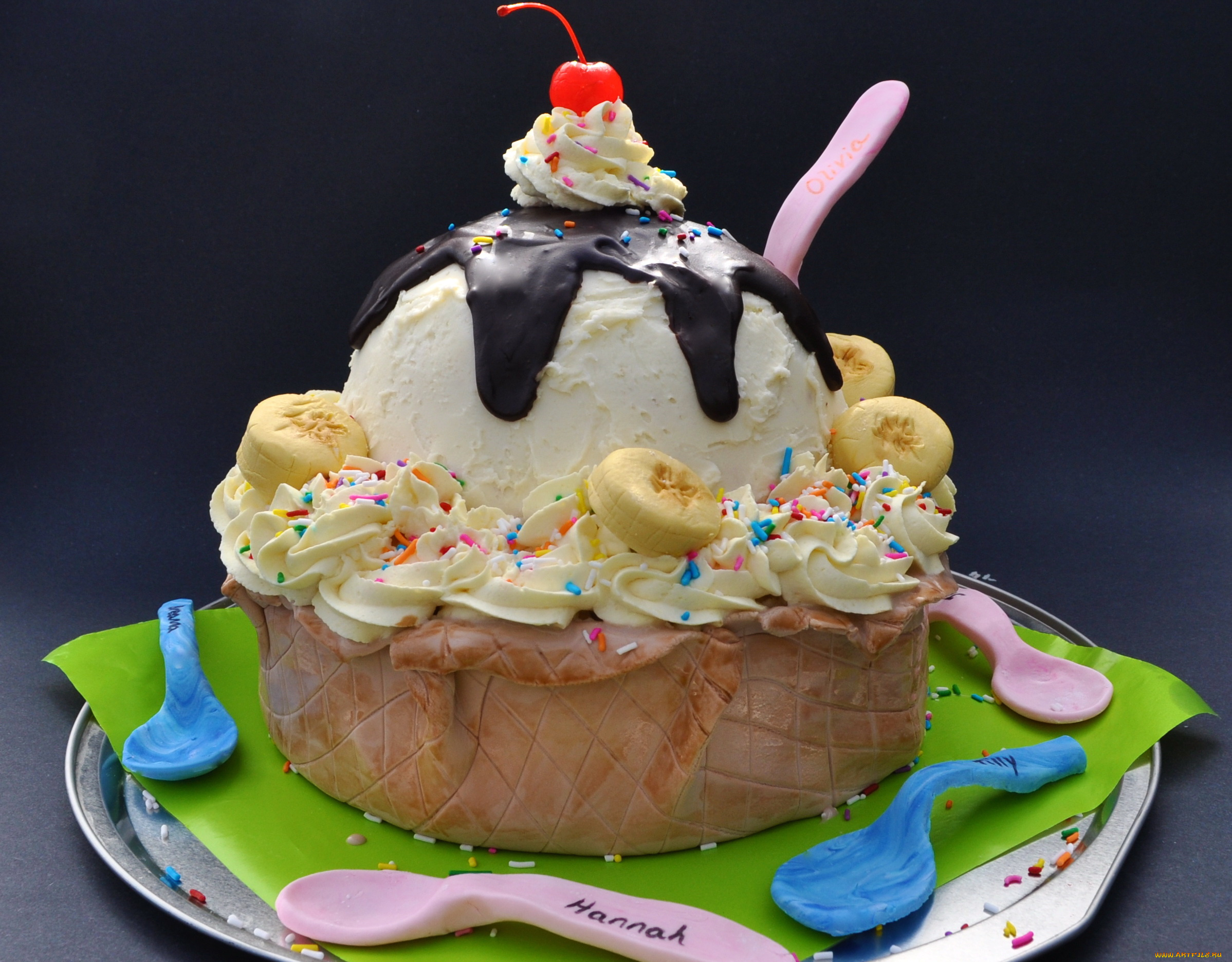 еда, мороженое, десерты, украшения, ягоды