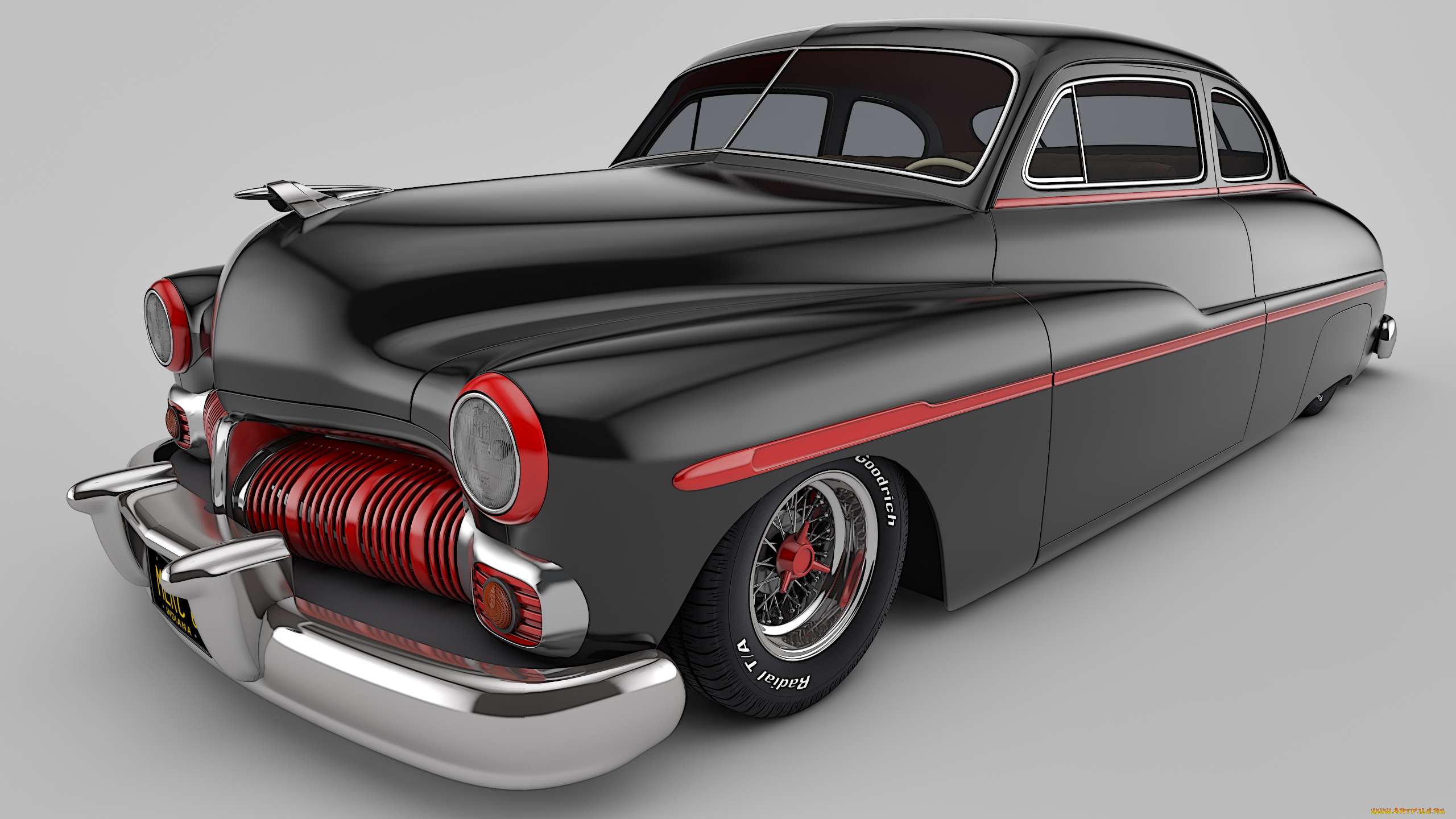 автомобили, 3д, 1950, mercury