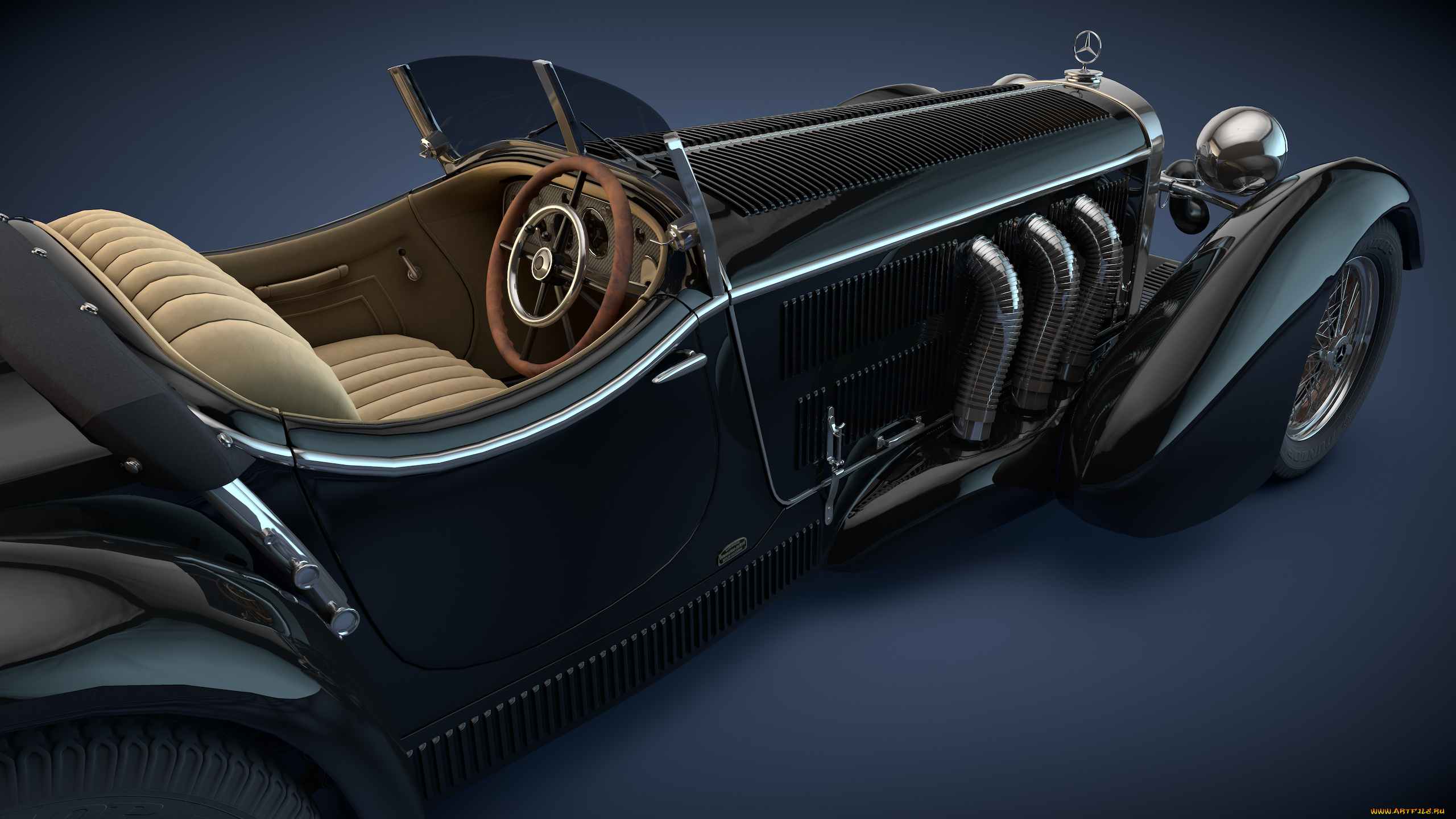 автомобили, 3д, ss, mercedes, 1930