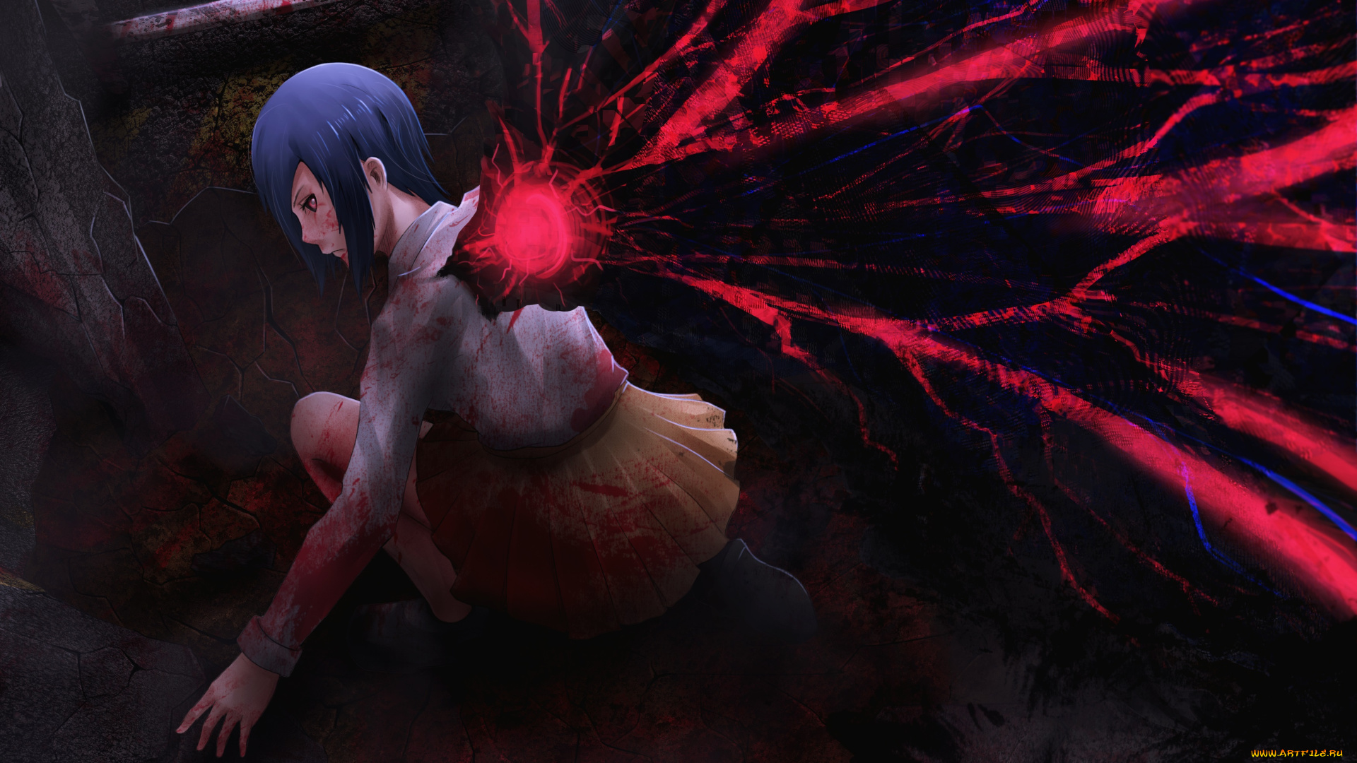 аниме, tokyo, ghoul, tokyo, ghoul, kirishima, touka, single