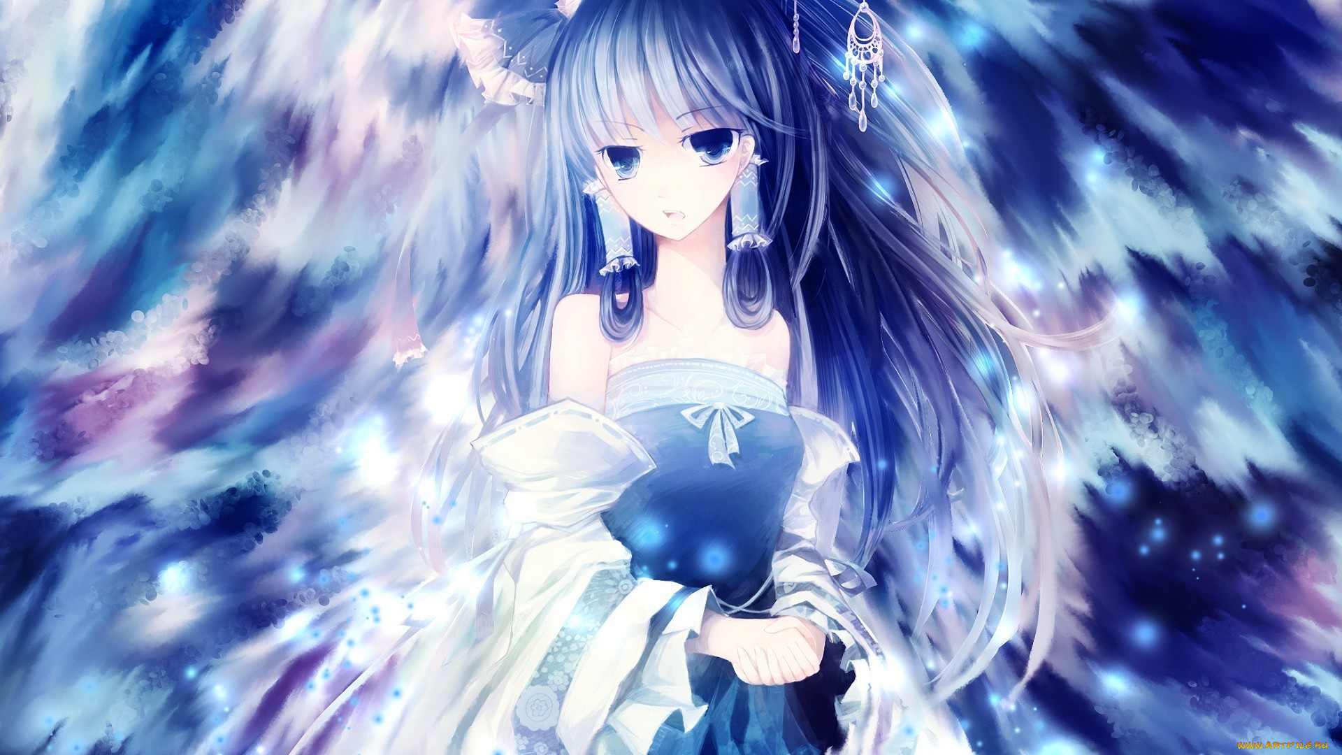 аниме, touhou, девушка, фон, hakurei, reimu, roberto-miak, арт