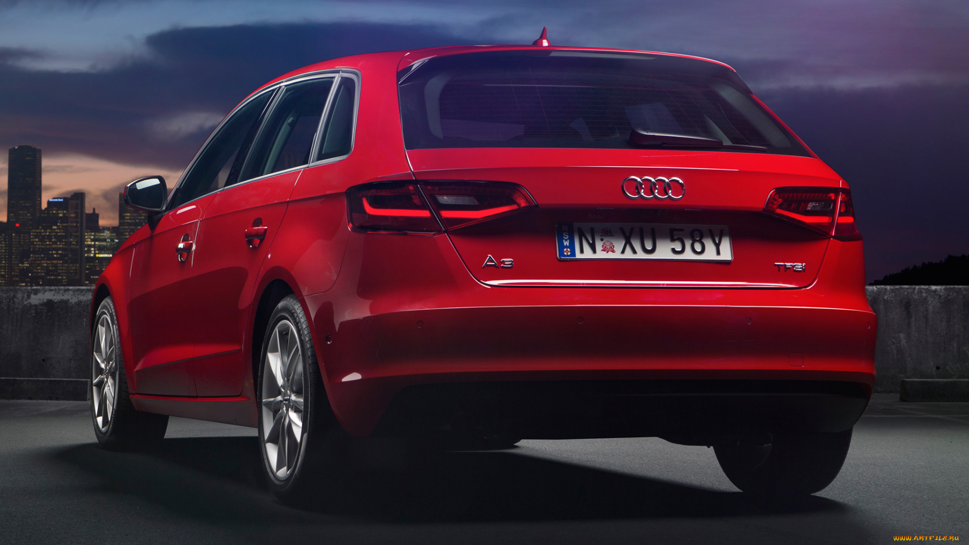 автомобили, audi, 1-4t, sportback, a3, красный, 2013г, 8v, au-spec