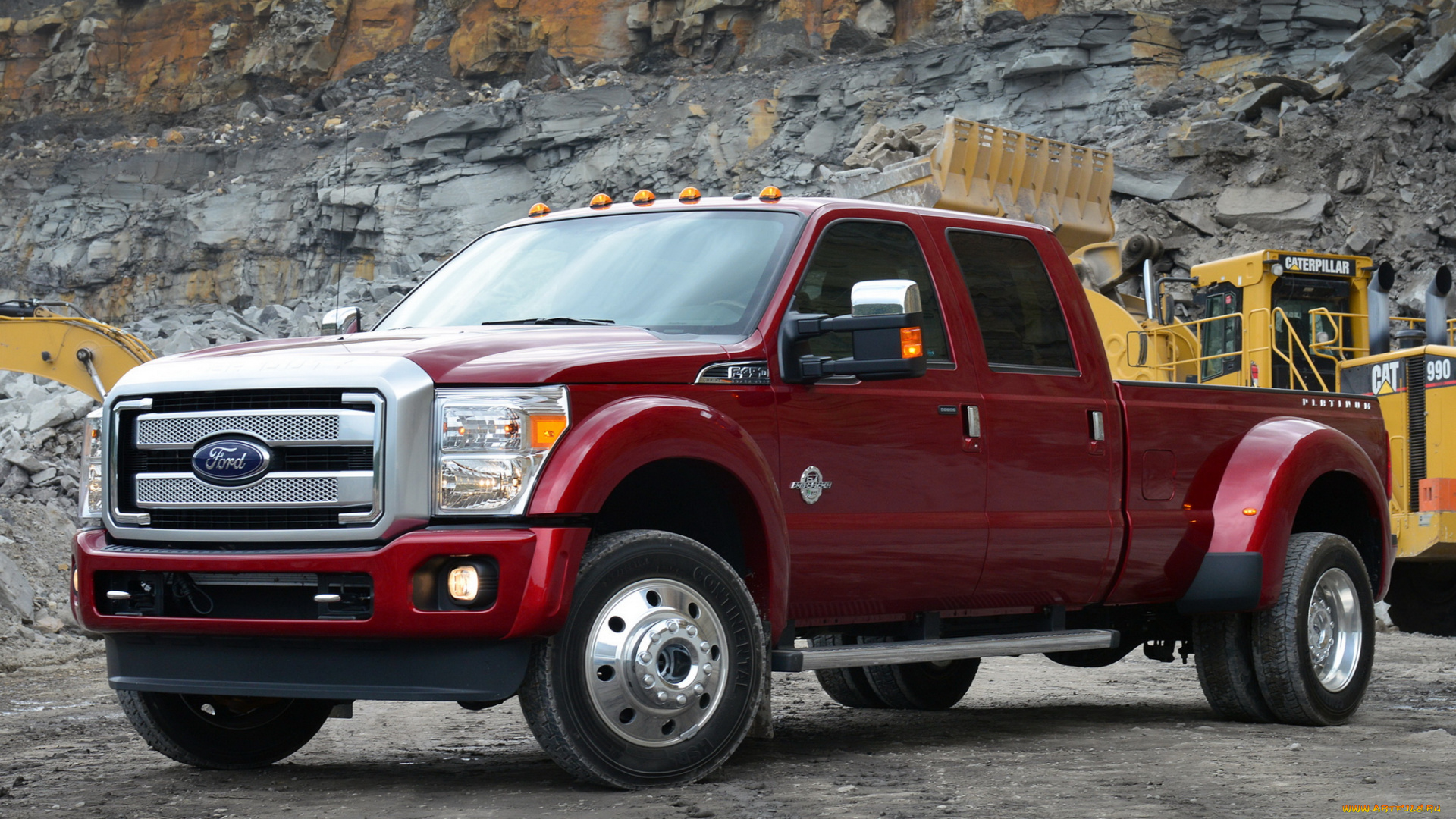 автомобили, ford, duty, красный, cab, crew, platinum, super, f-450