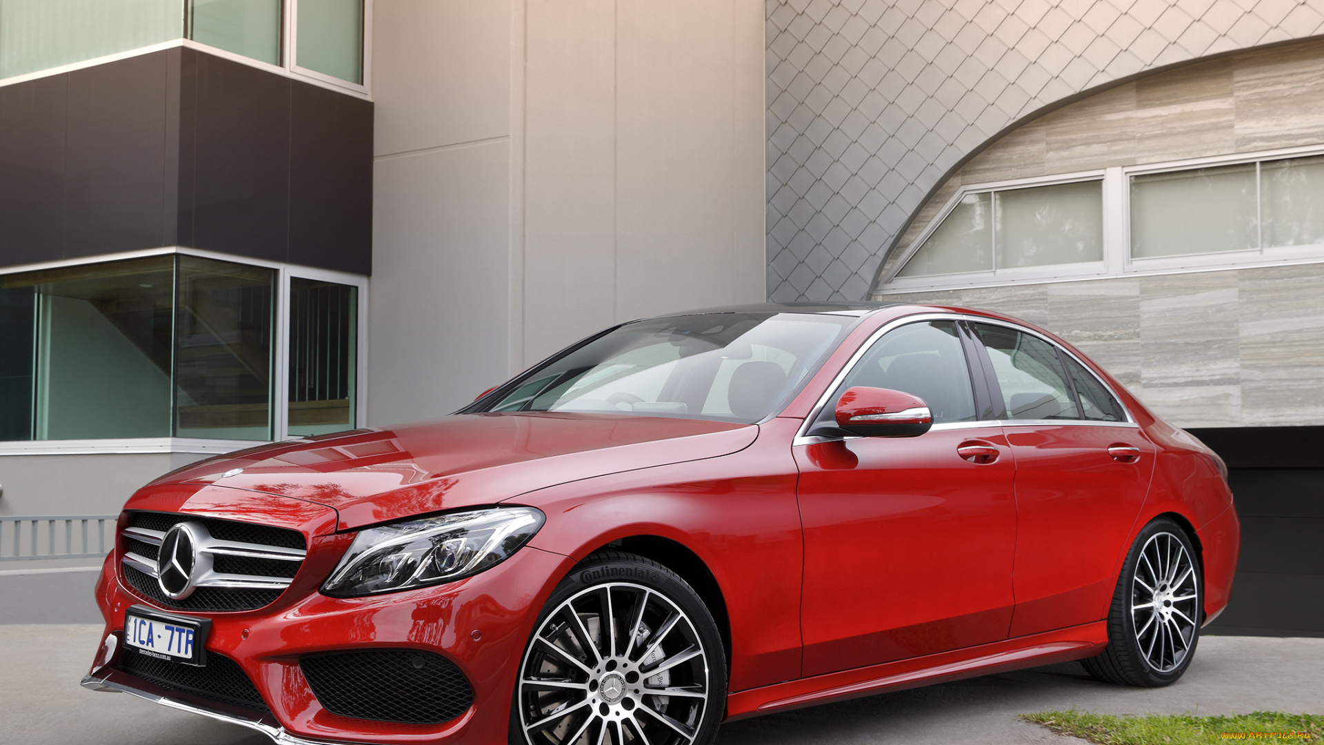 автомобили, mercedes-benz, c, 250, amg, line, au-spec, w205, 2014г, красный