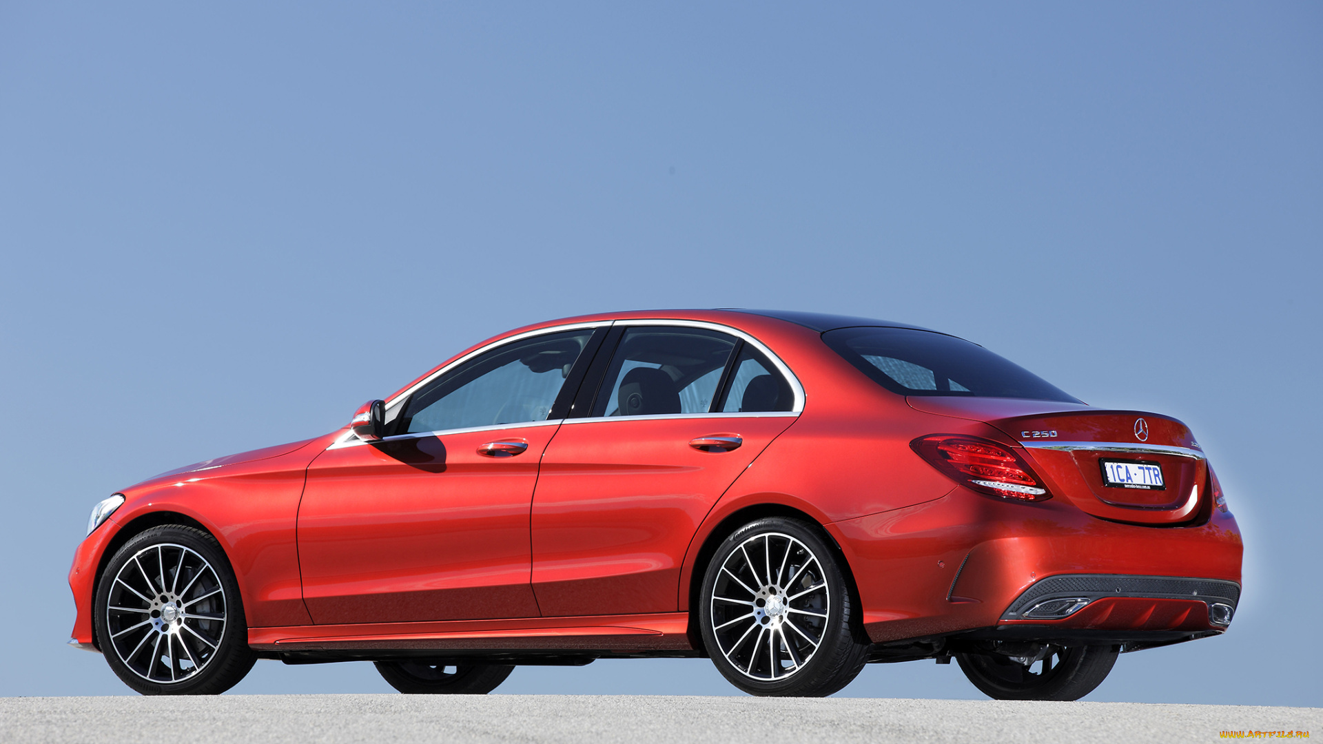 автомобили, mercedes-benz, c, 250, amg, line, au-spec, w205, 2014г, красный