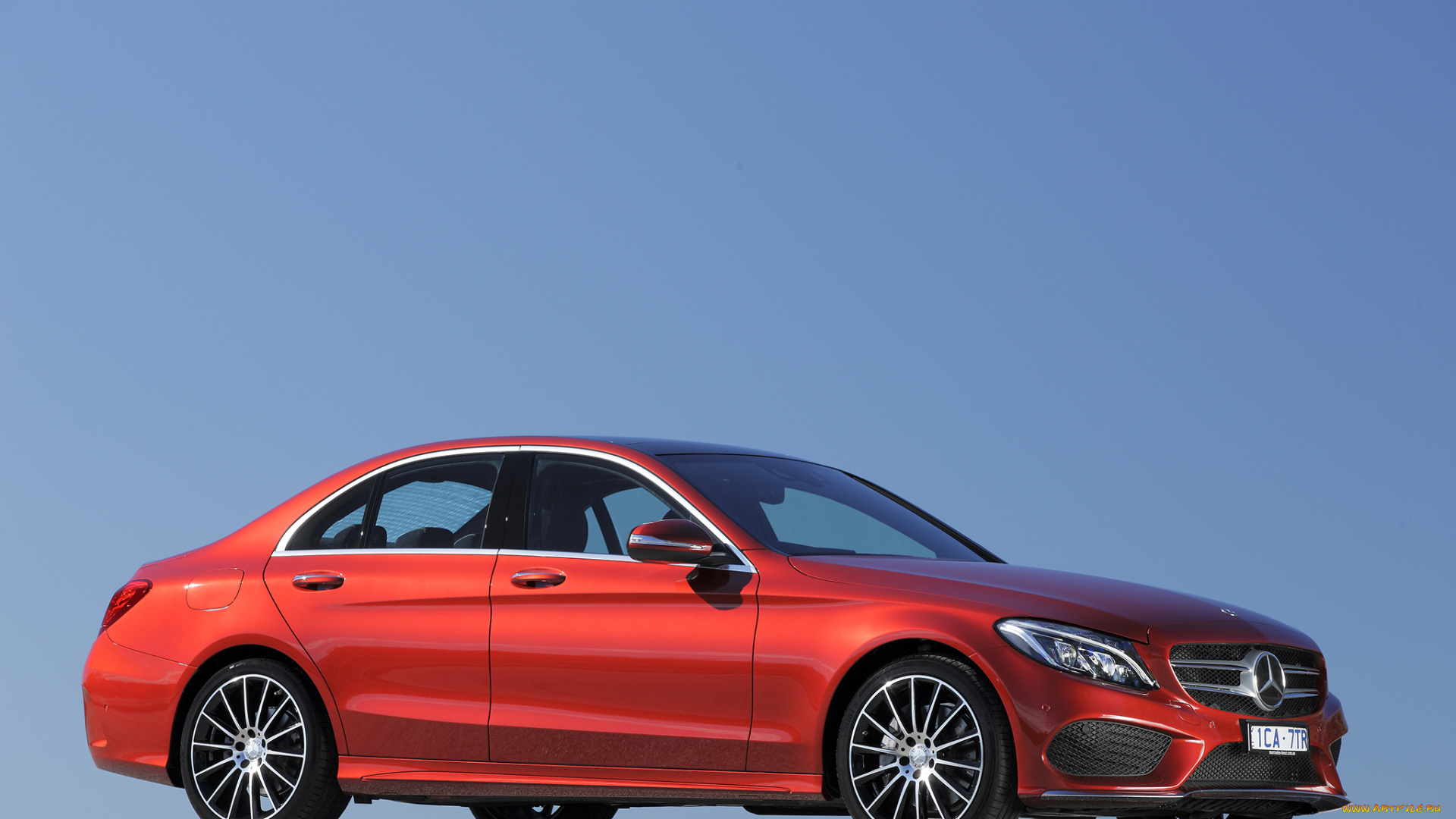 автомобили, mercedes-benz, c, 250, amg, line, au-spec, w205, 2014г, красный