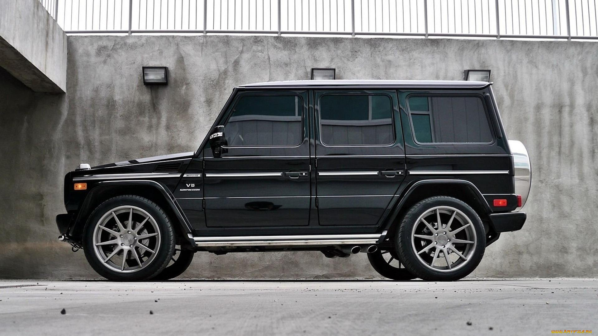 автомобили, mercedes-benz, g500, мерседес, джип, черный, решетки