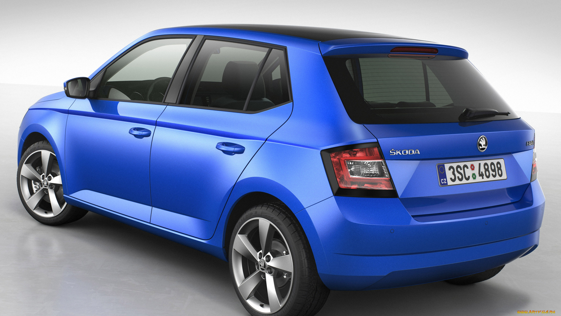 автомобили, skoda, синийа, skodа, 2014г, fabia