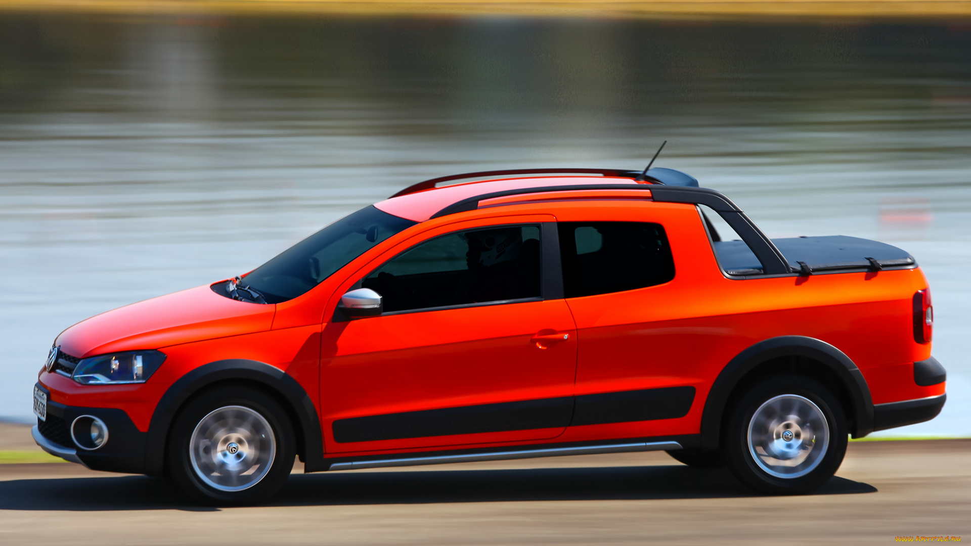 автомобили, volkswagen, cd, 2014г, cross, saveiro, красный