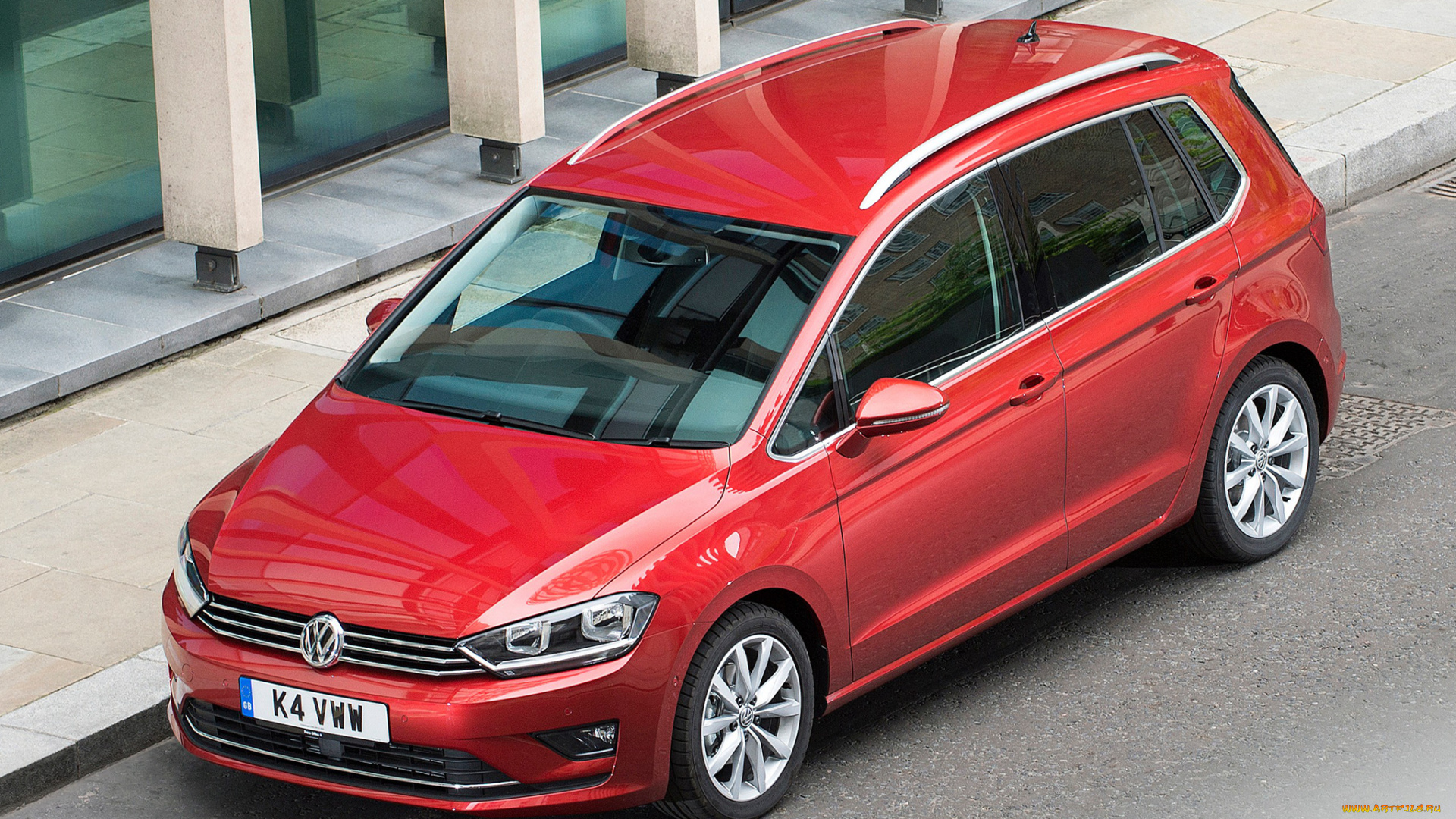 автомобили, volkswagen, golf, красный, 2014г, sv