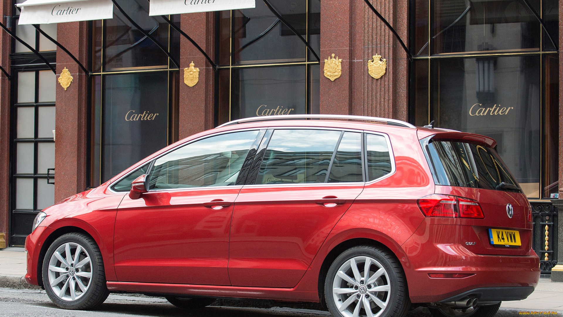 автомобили, volkswagen, golf, красный, 2014г, sv
