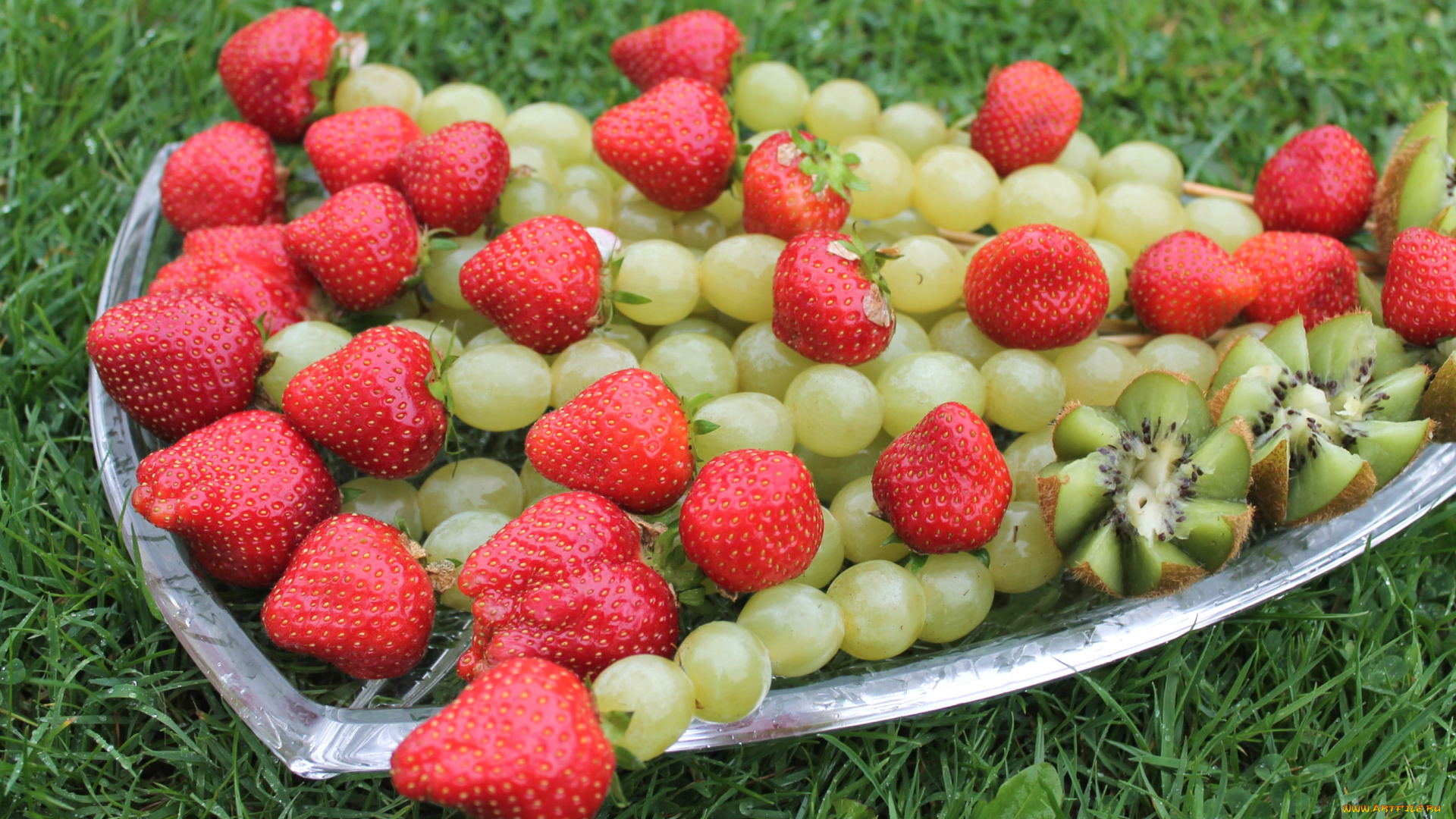 еда, фрукты, , ягоды, виноград, клубника