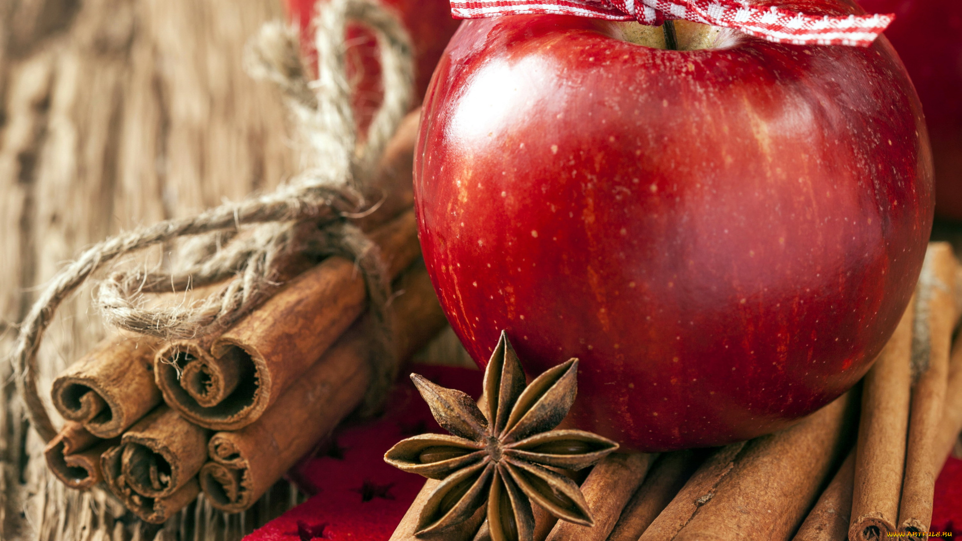 еда, Яблоки, корица, яблоки, бадьян