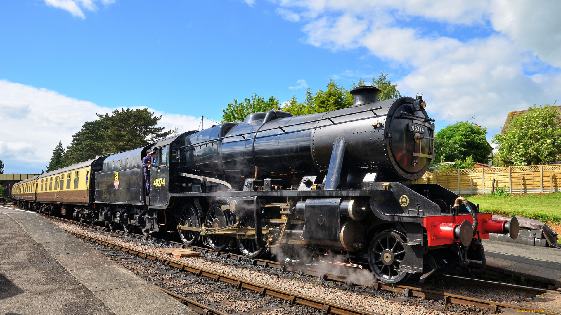 техника, паровозы, паровоз, рельсы, железная, дорога