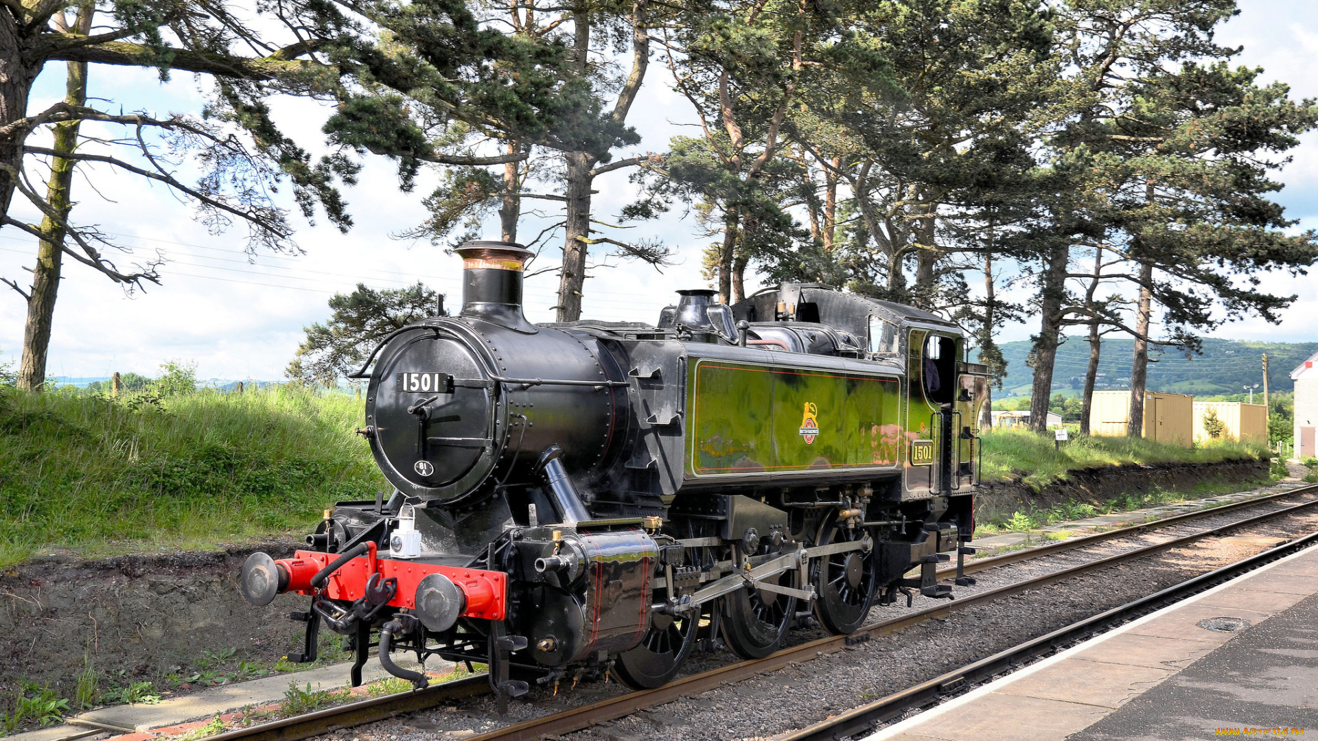 техника, паровозы, железная, дорога, рельсы, паровоз