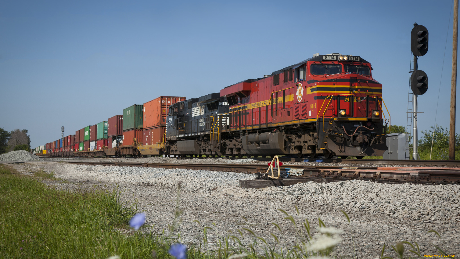 техника, поезда, локомотив, дорога, рельсы, железная, состав