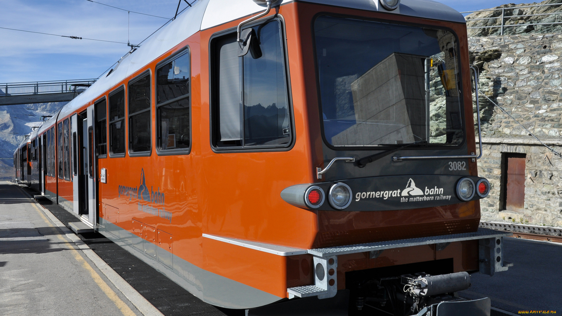 техника, поезда, перрон, состав