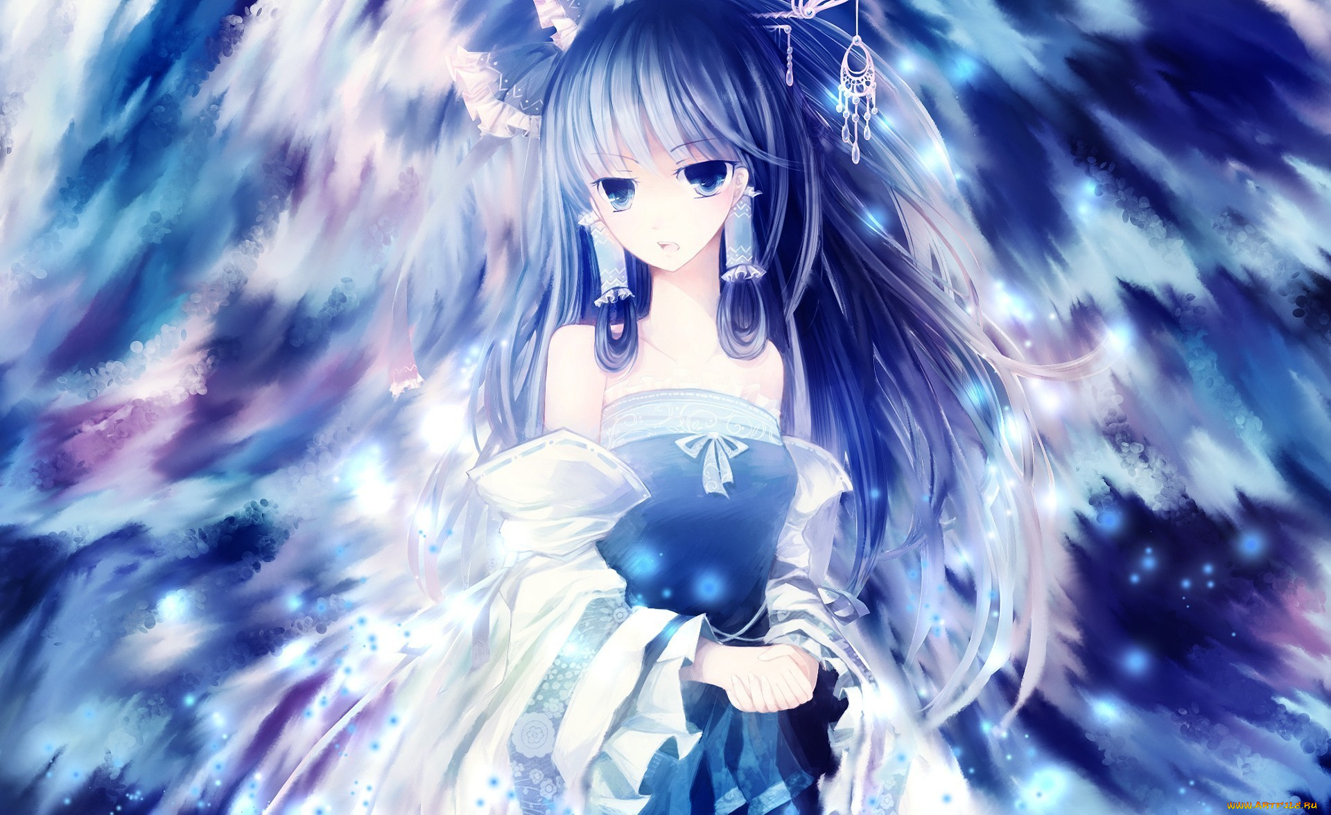 аниме, touhou, девушка, фон, hakurei, reimu, roberto-miak, арт