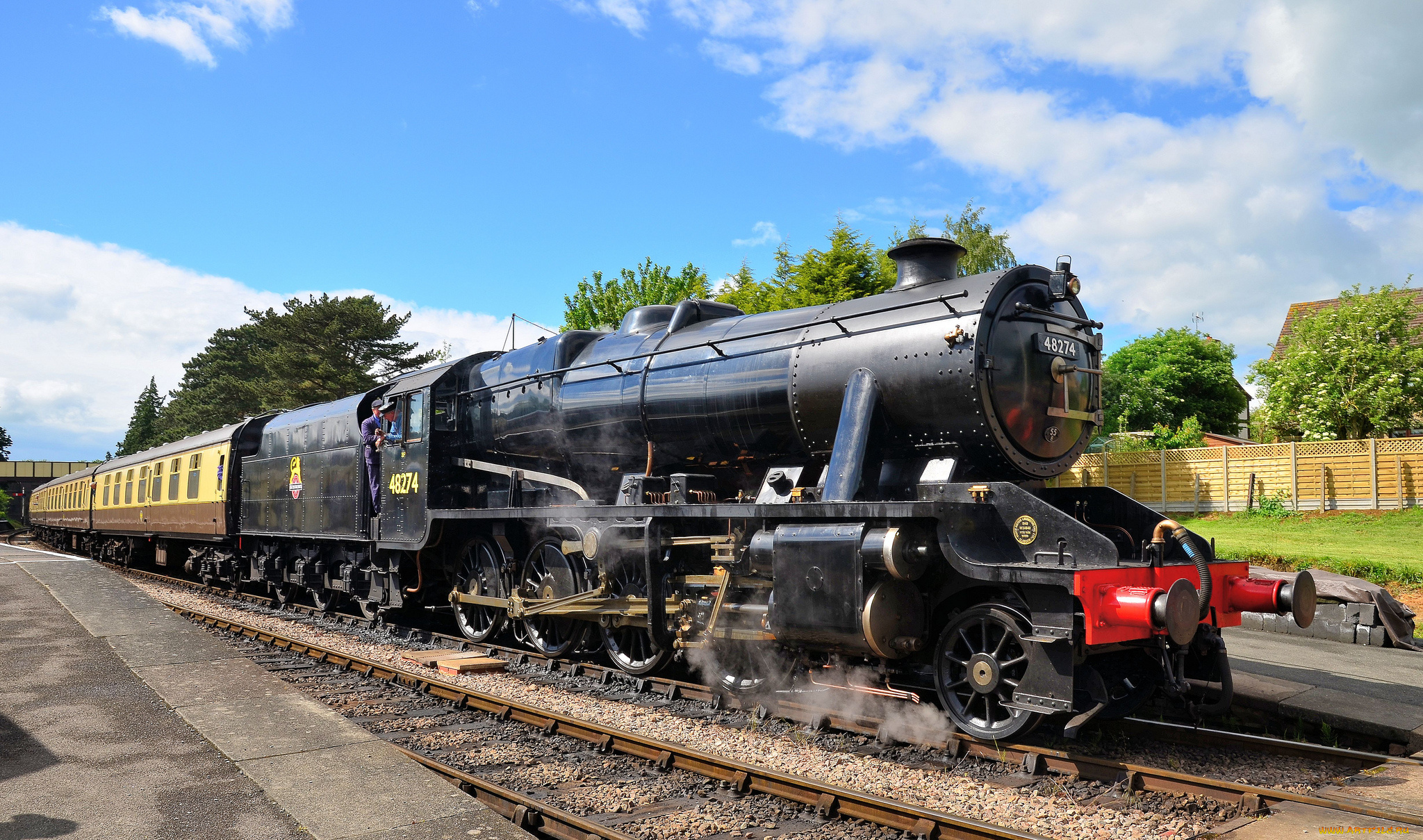 техника, паровозы, паровоз, рельсы, железная, дорога