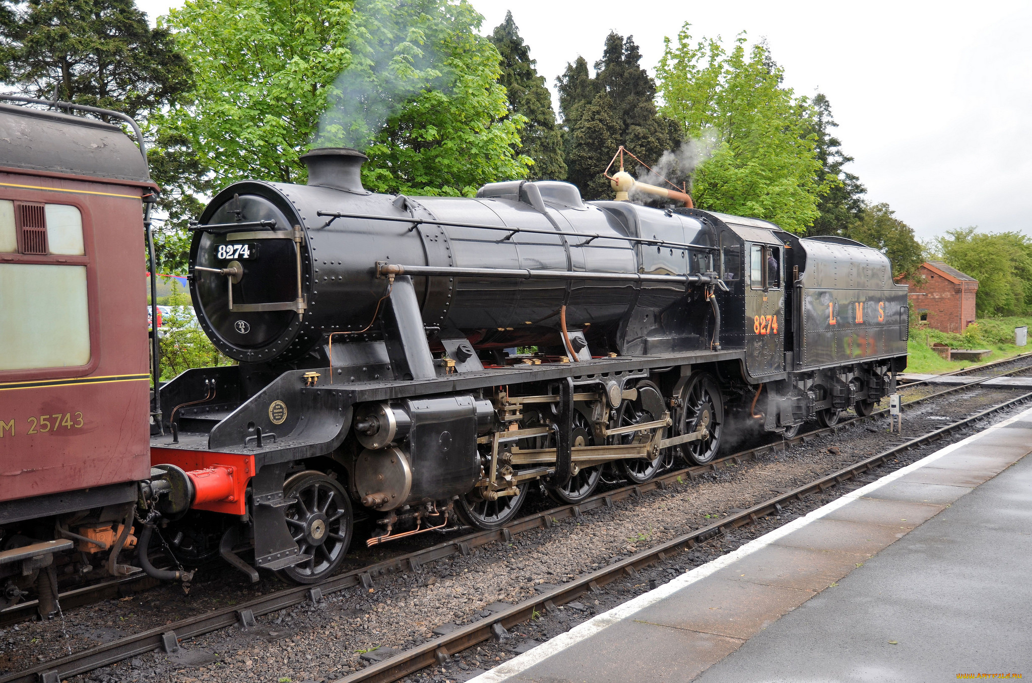 техника, паровозы, железная, дорога, рельсы, паровоз