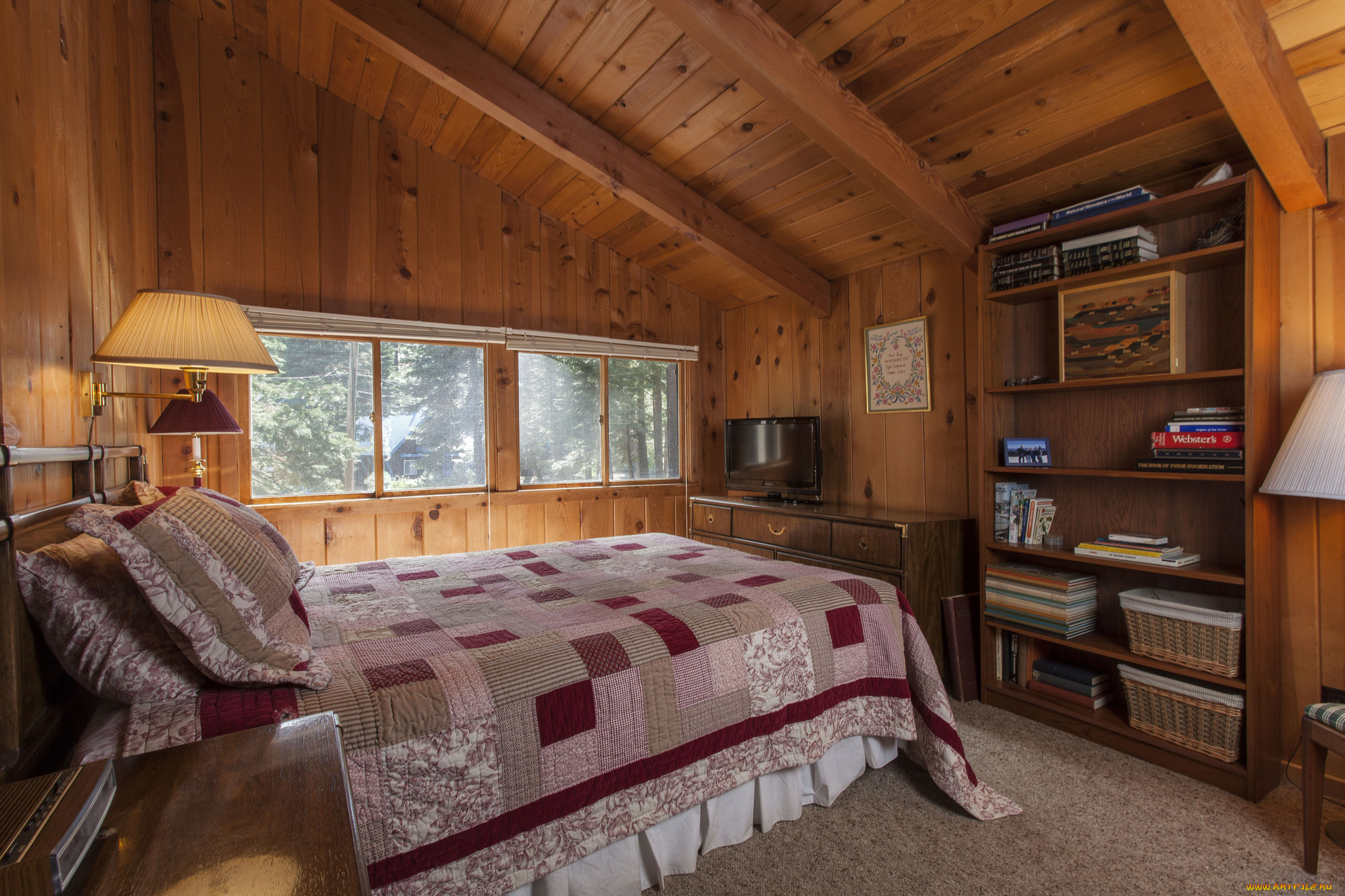 интерьер, спальня, кровать