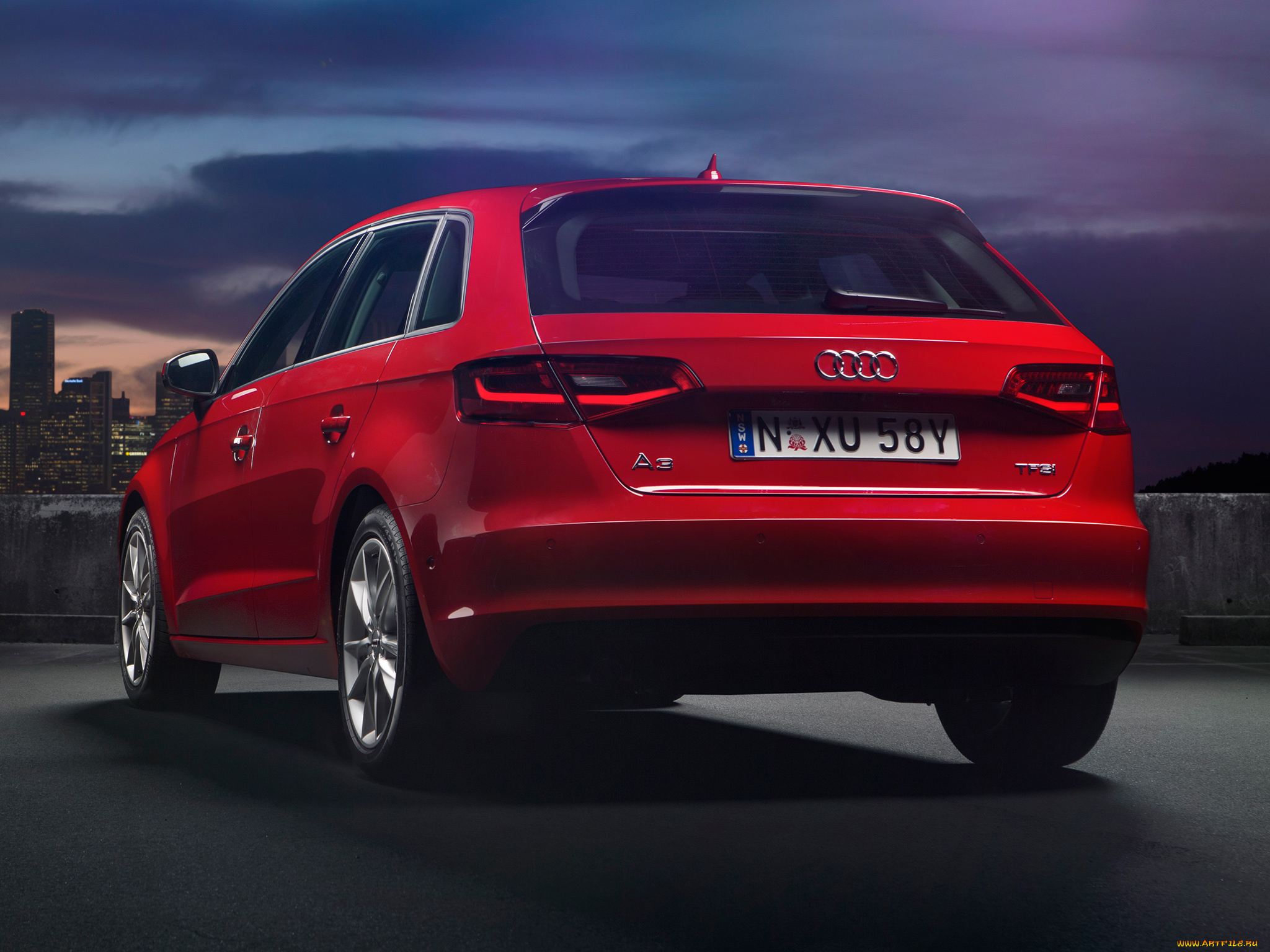 автомобили, audi, 1-4t, sportback, a3, красный, 2013г, 8v, au-spec