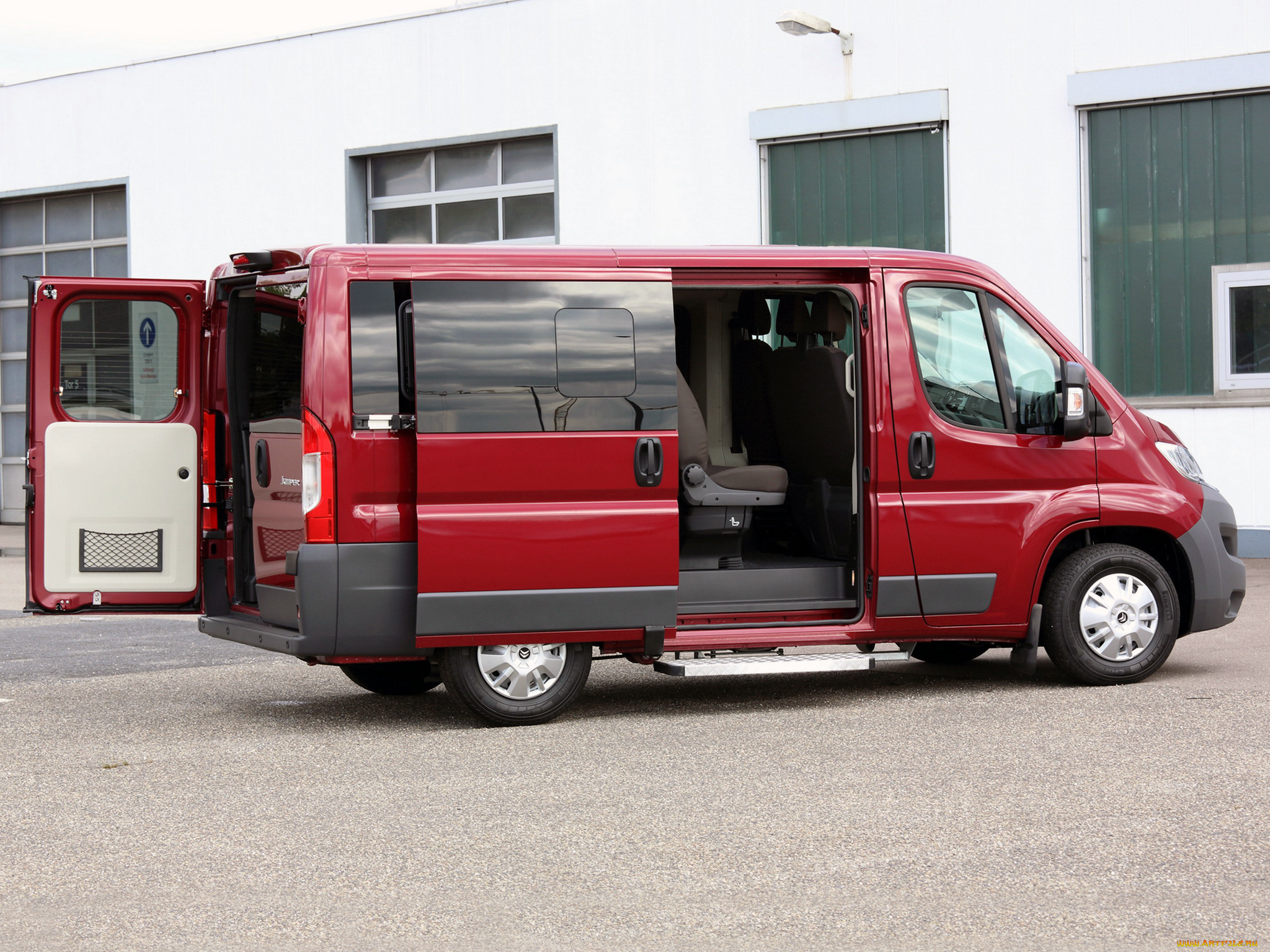 автомобили, citroen, citroеn, combi, jumper, красный, 2014г