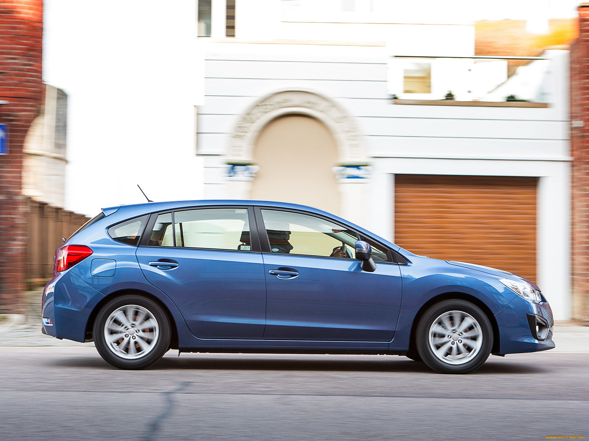 автомобили, subaru, синий, 2014г, gp, uk-spec, impreza