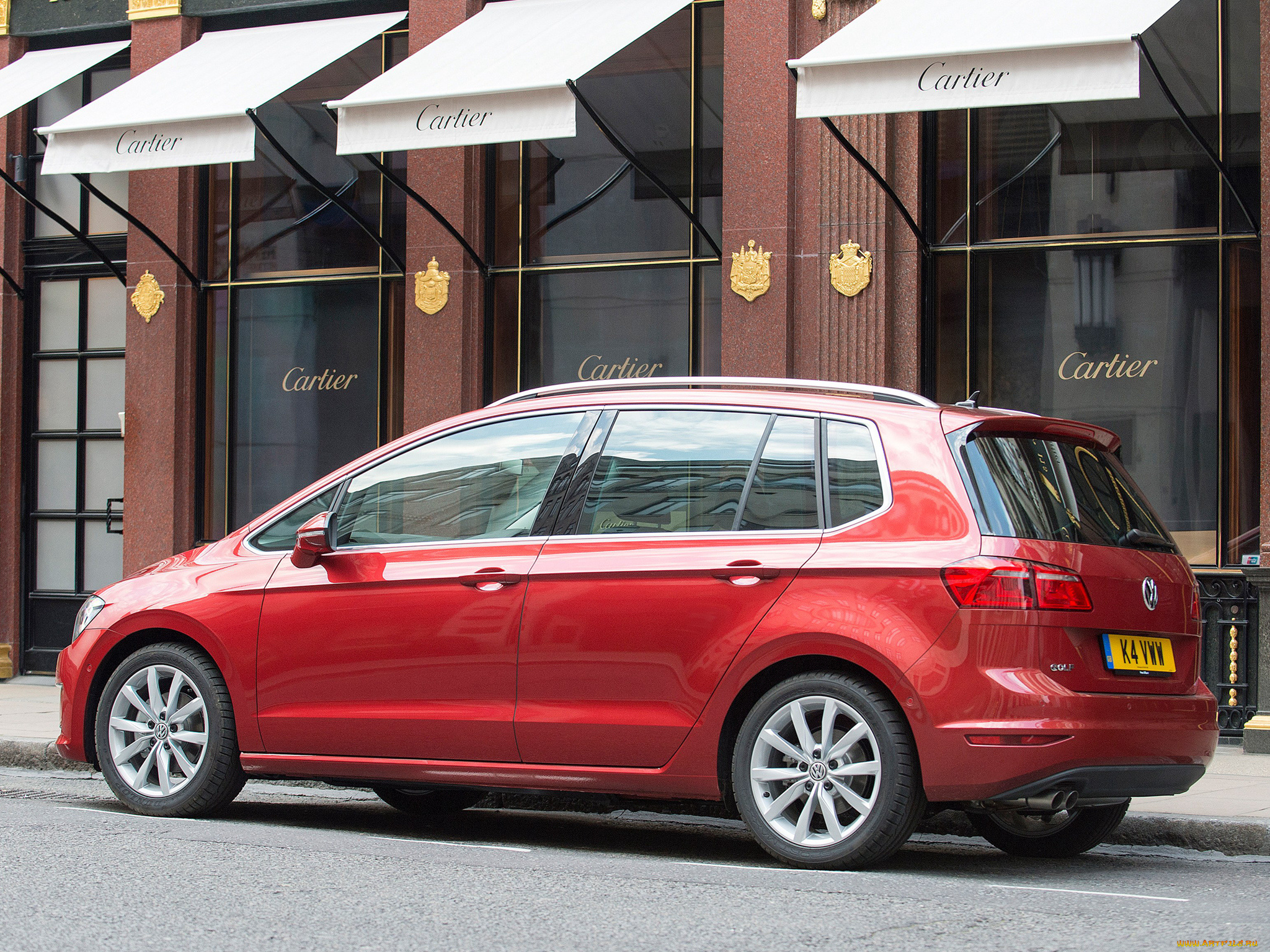 автомобили, volkswagen, golf, красный, 2014г, sv