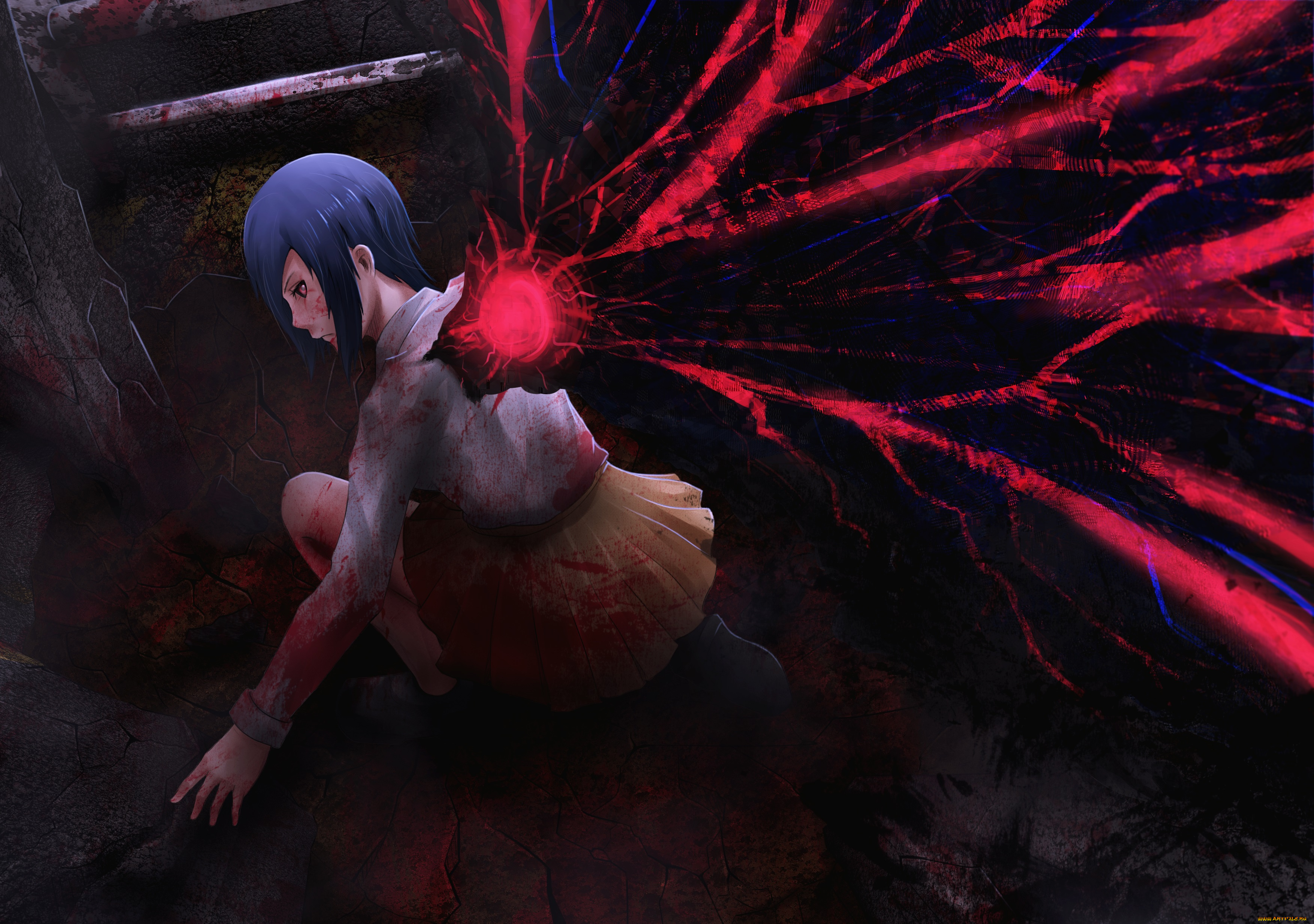 аниме, tokyo, ghoul, tokyo, ghoul, kirishima, touka, single