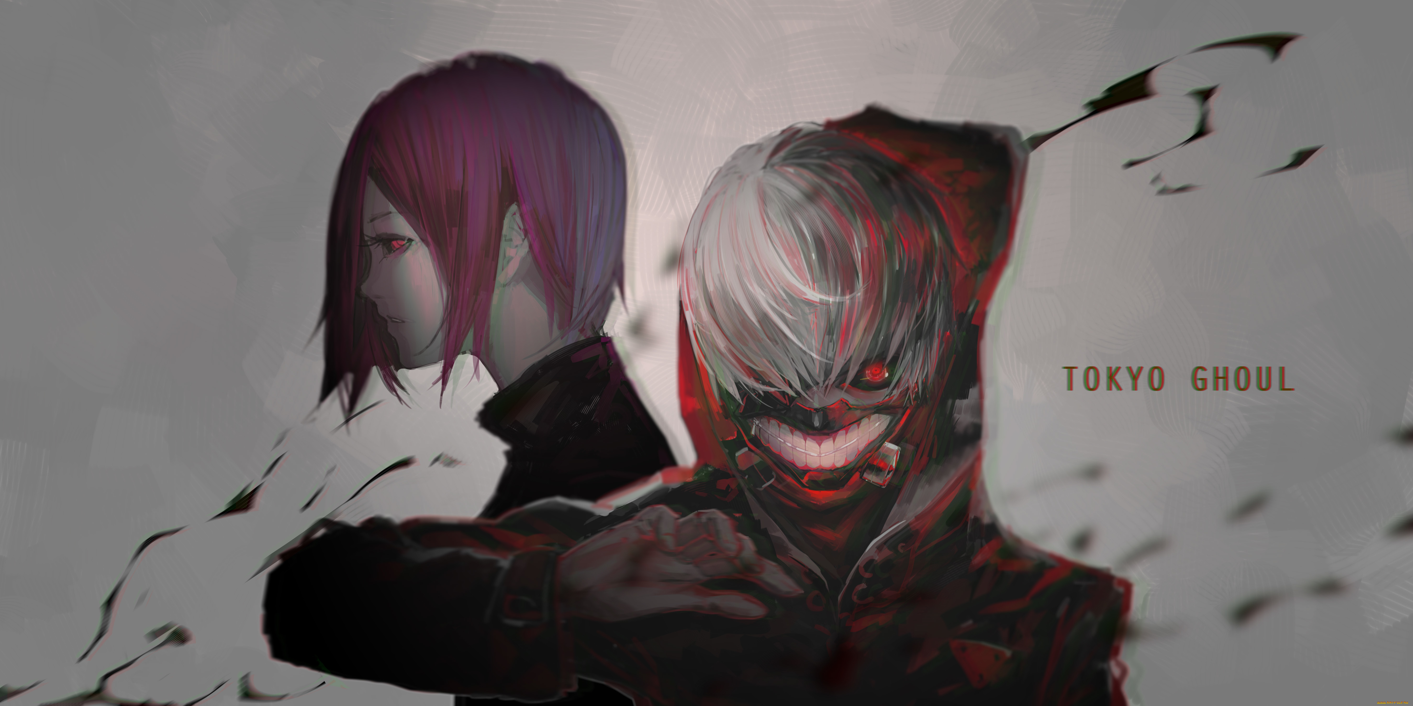 аниме, tokyo, ghoul, tokyo, ghoul, kaneki, ken, kirishima, touka