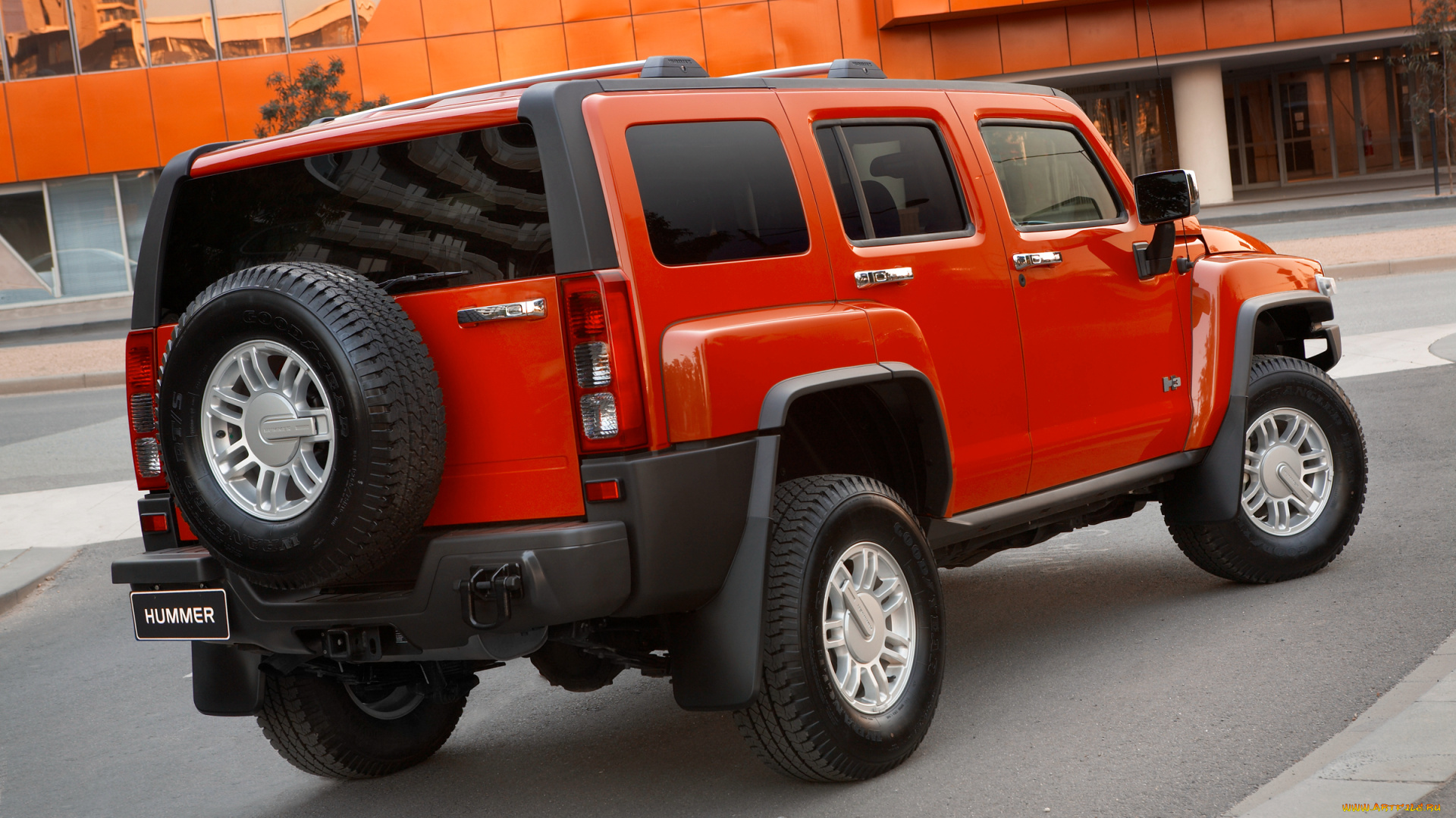 автомобили, hummer, красный, au-spec, h3
