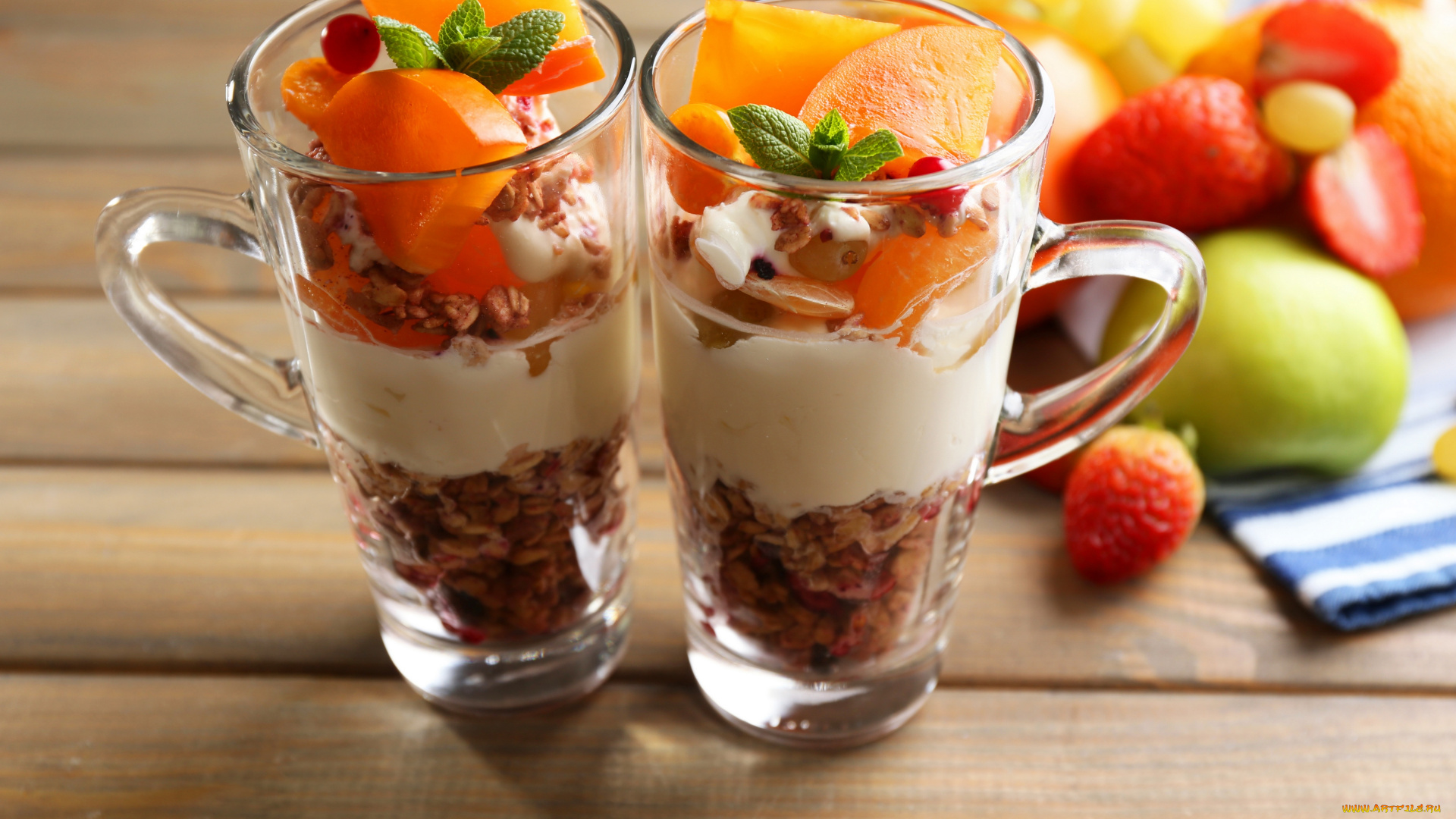 еда, мюсли, , хлопья, crisp, йогурт, фрукты, ягоды, cream, sweet, dessert, fruit