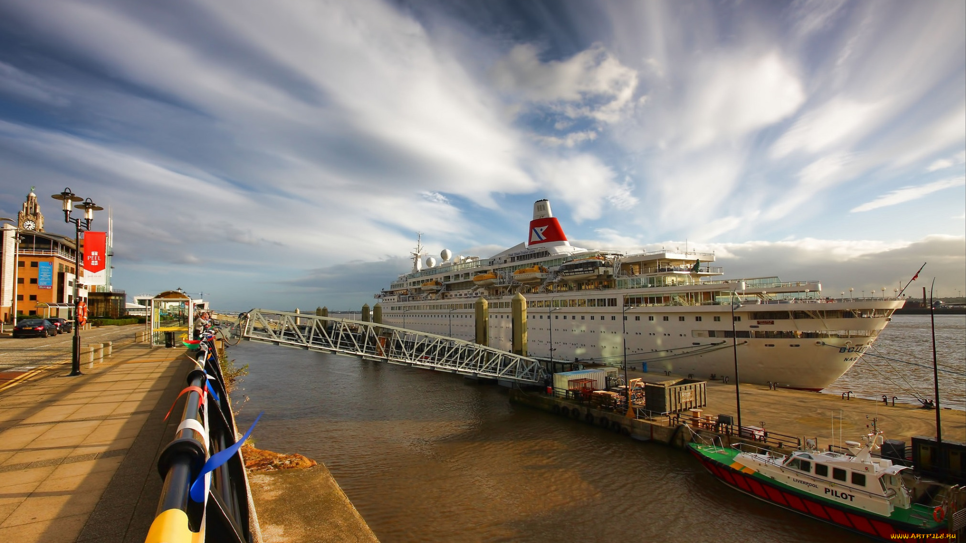 корабли, лайнеры, круиз, причал, лайнер, океанский