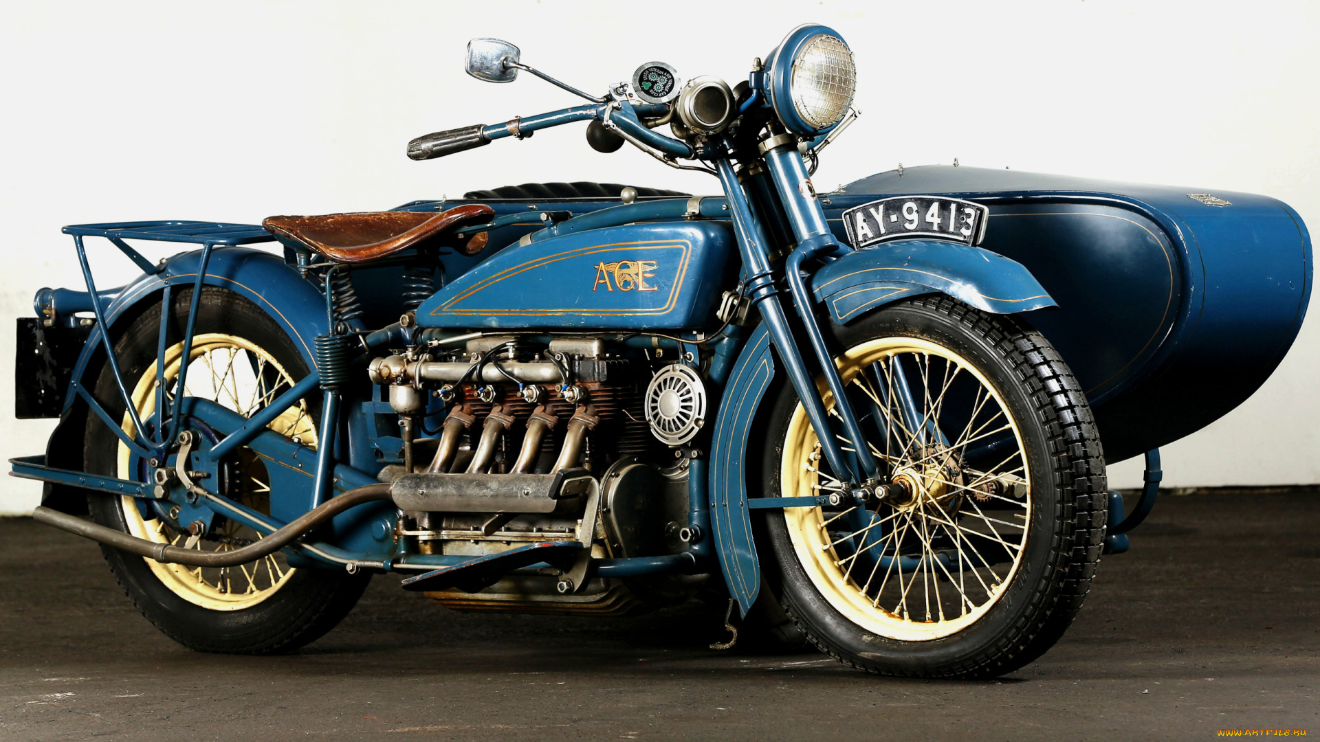 мотоциклы, мотоциклы, с, коляской, ace