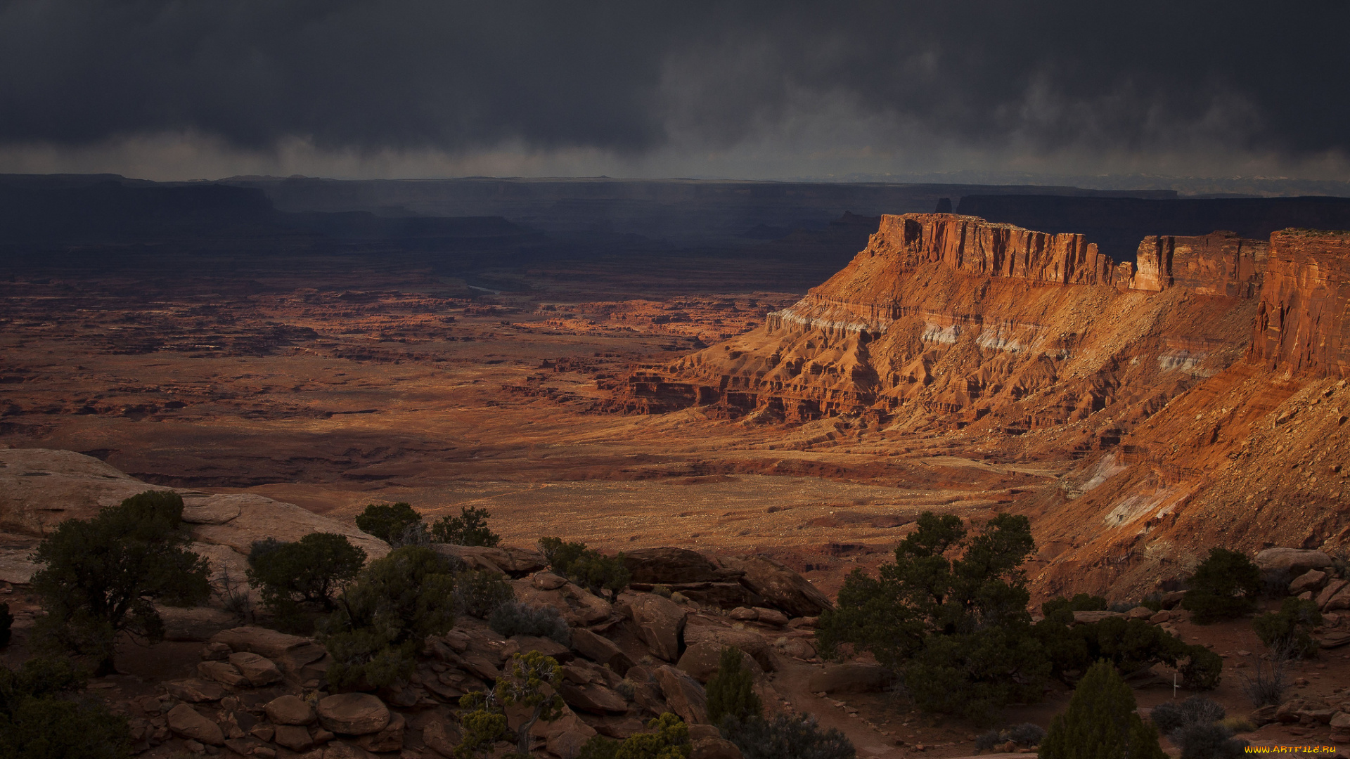 природа, горы, камни, каньон, скала, юта, америка
