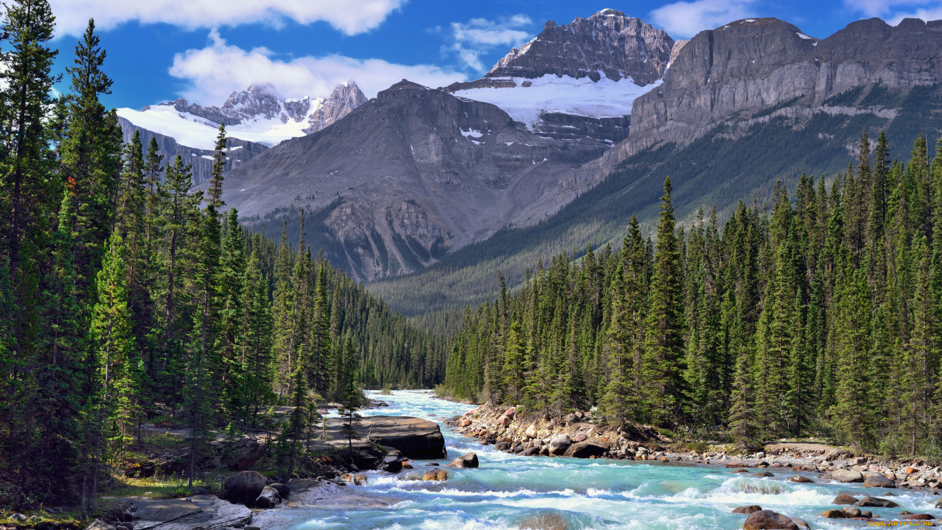 природа, реки, озера, река, лес, горы