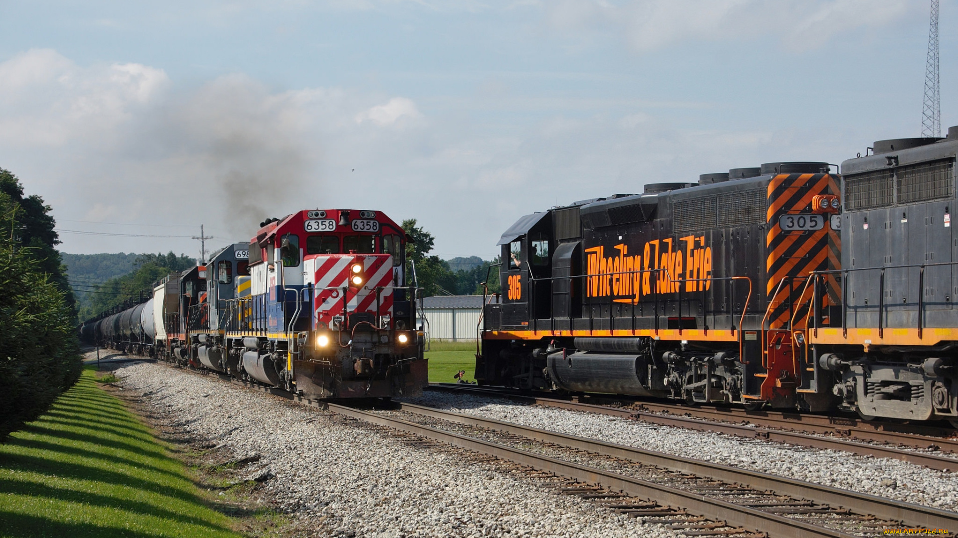 техника, поезда, состав, железная, локомотив, рельсы, дорога