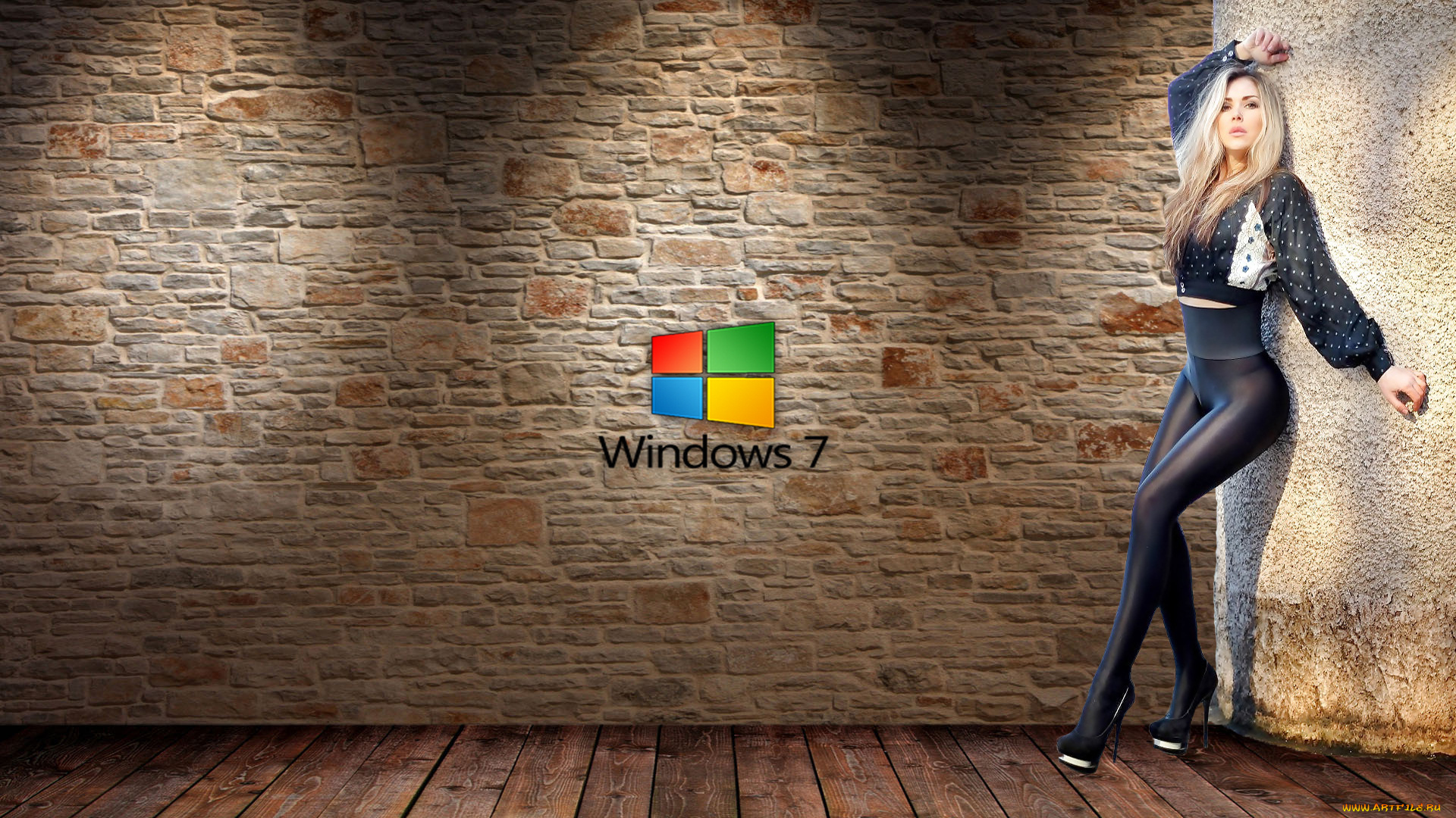 wall-windows7, компьютеры, windows, 7, , vienna, sexy, leggings, винда, windows, компьютер