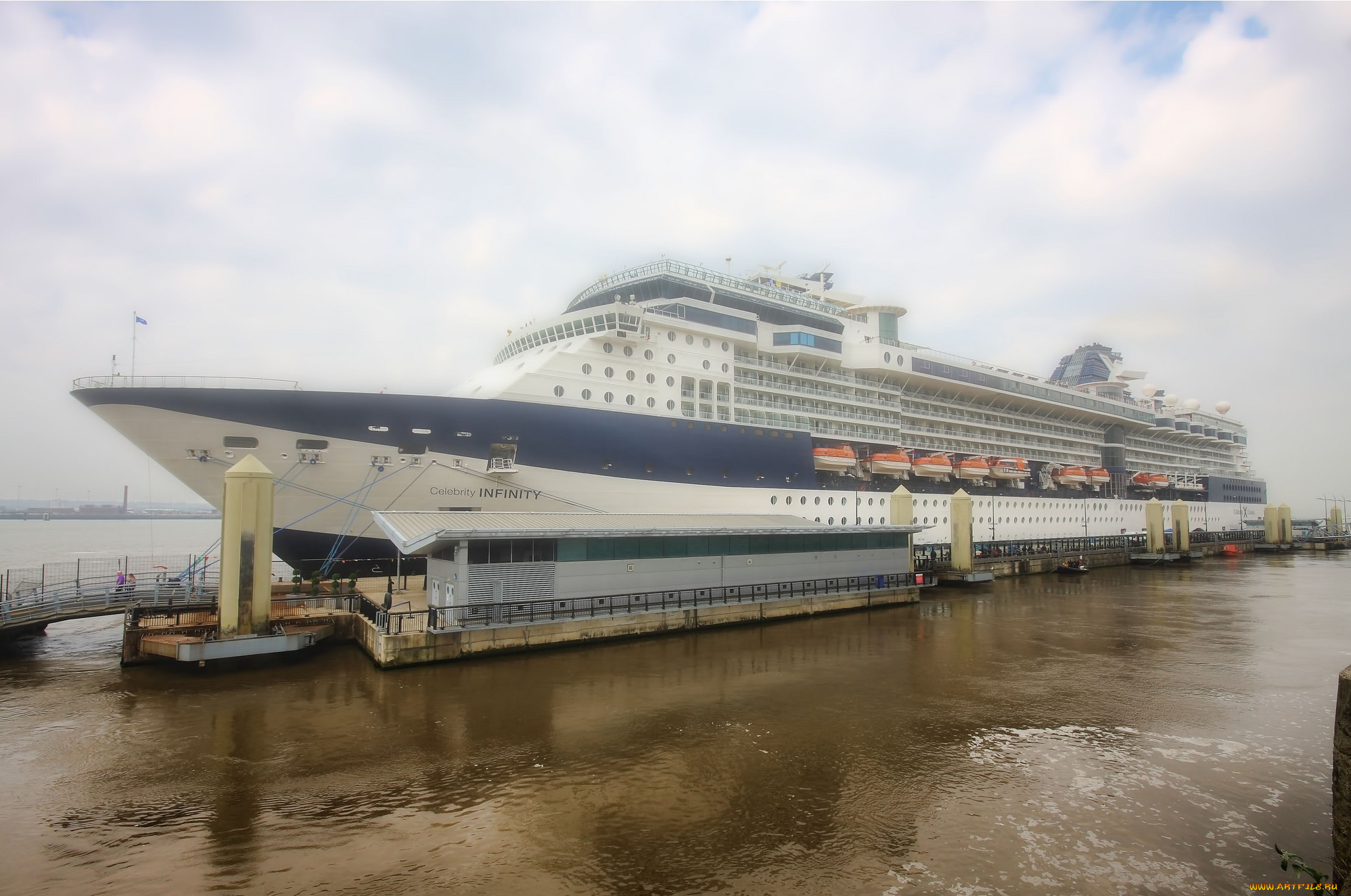 корабли, лайнеры, круиз, причал, лайнер, океанский