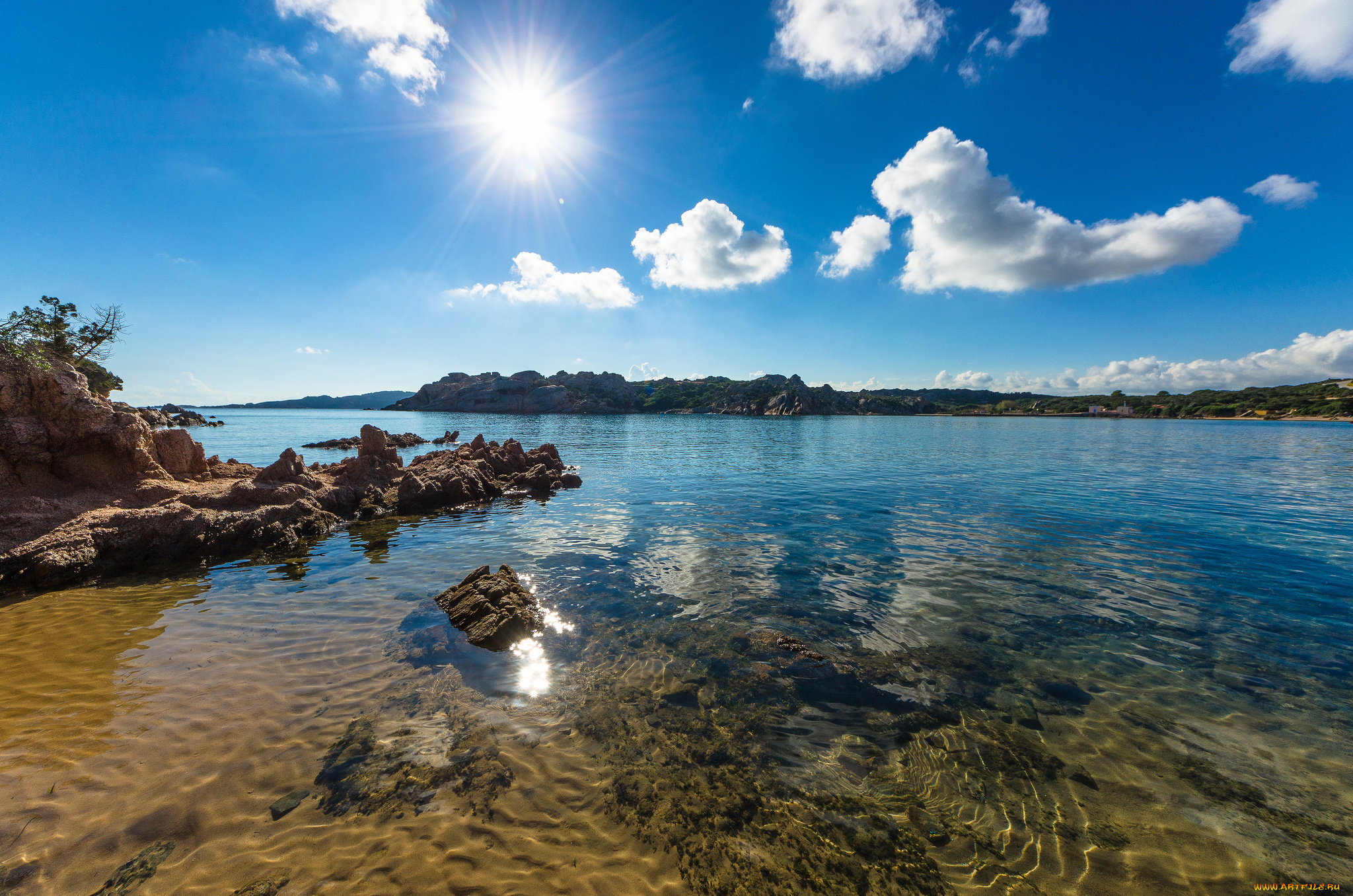 природа, реки, озера, солнце, бухта, острова, океан