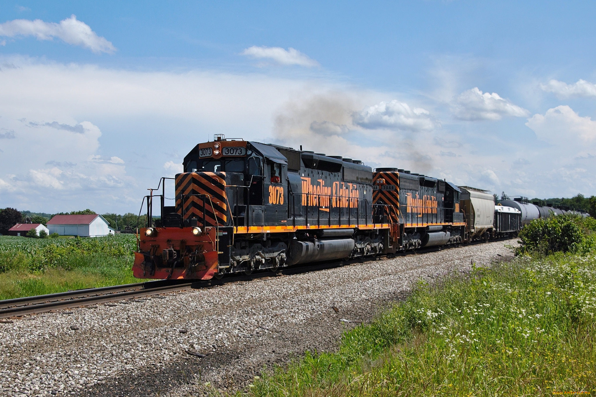 техника, поезда, состав, локомотив, рельсы, железная, дорога