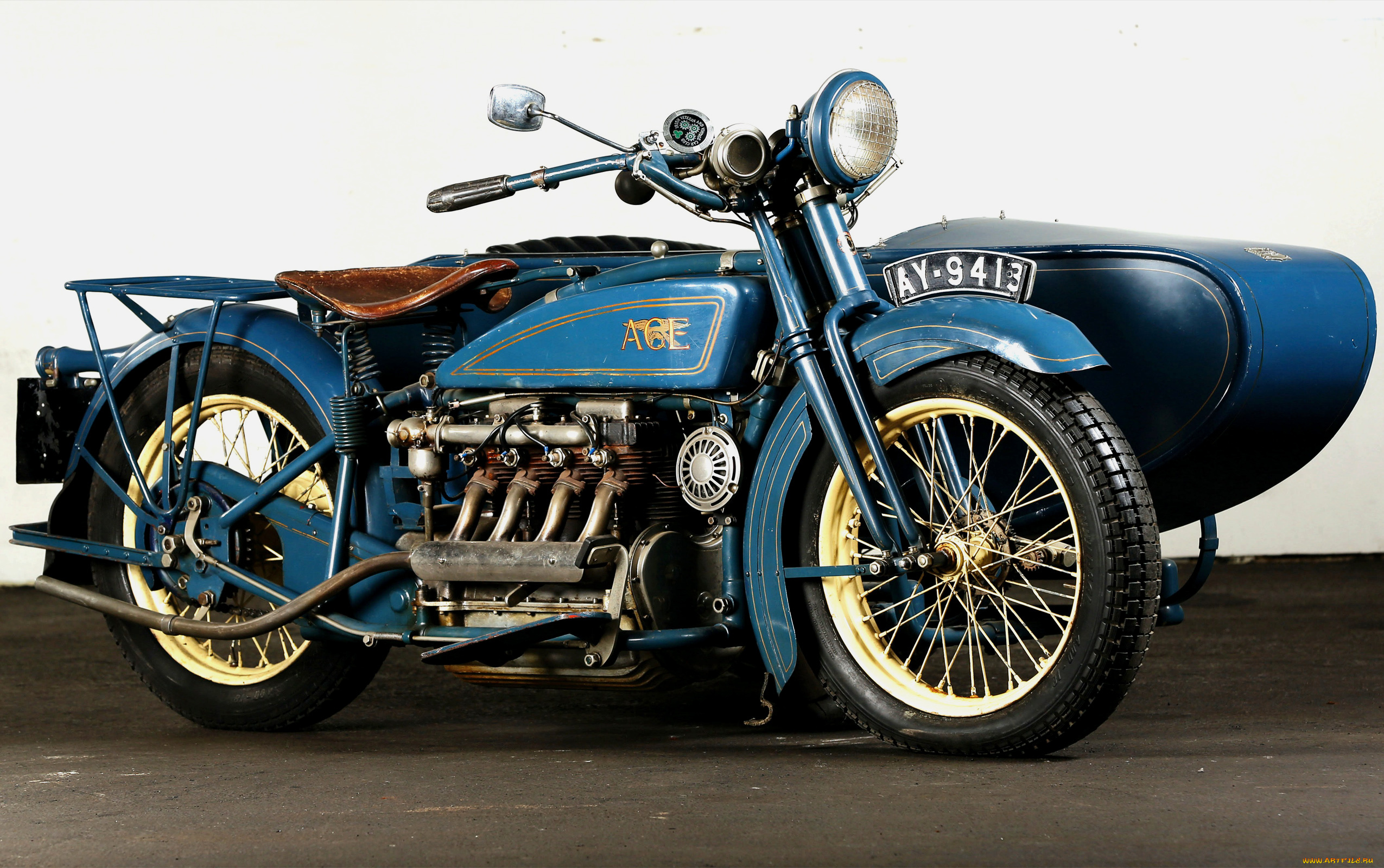 мотоциклы, мотоциклы, с, коляской, ace