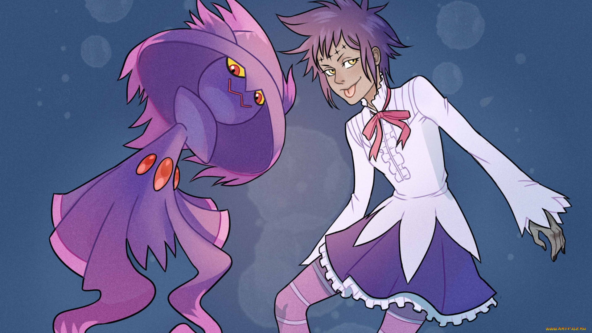 аниме, , gray-man, девушка, покемон