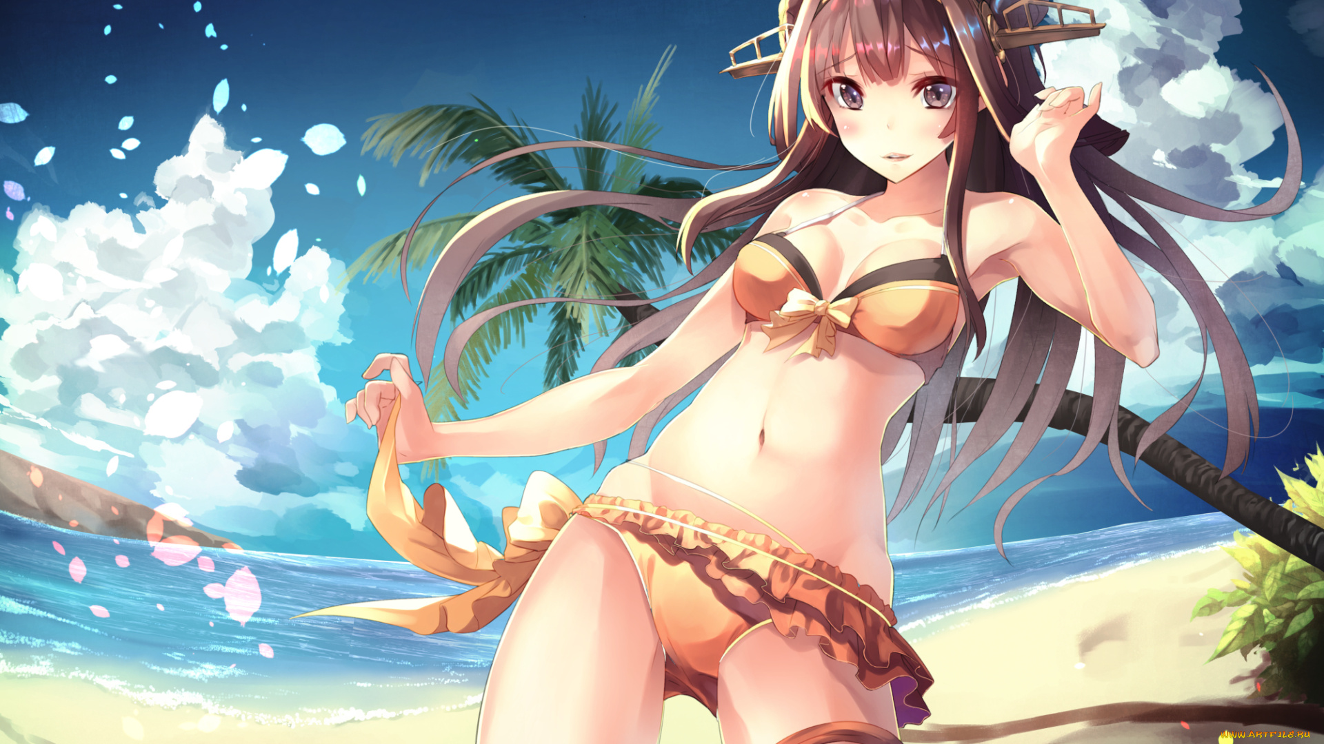 аниме, kantai, collection, девушка