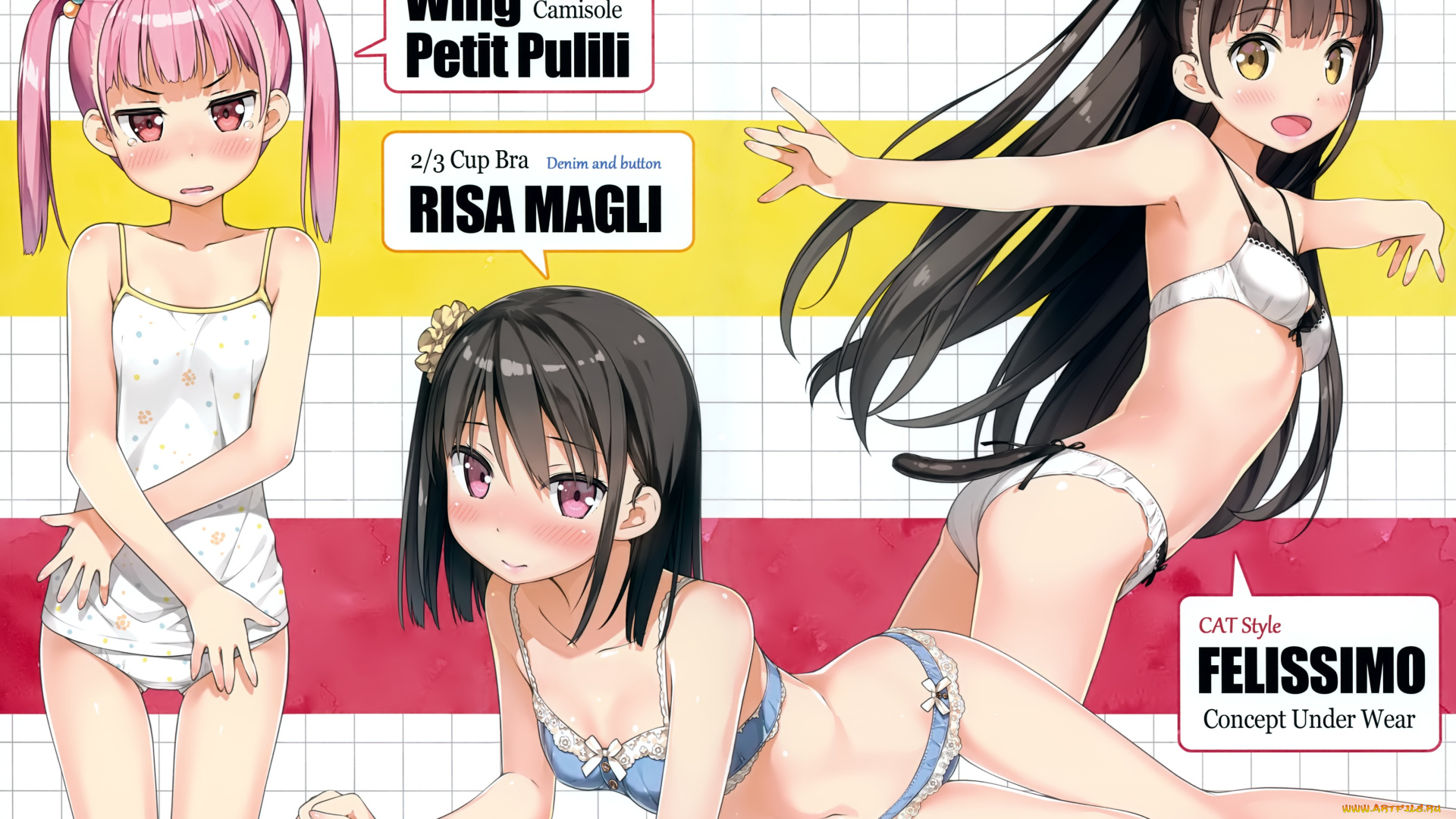 аниме, kantoku, , artbook, фон, взгляд, девушки