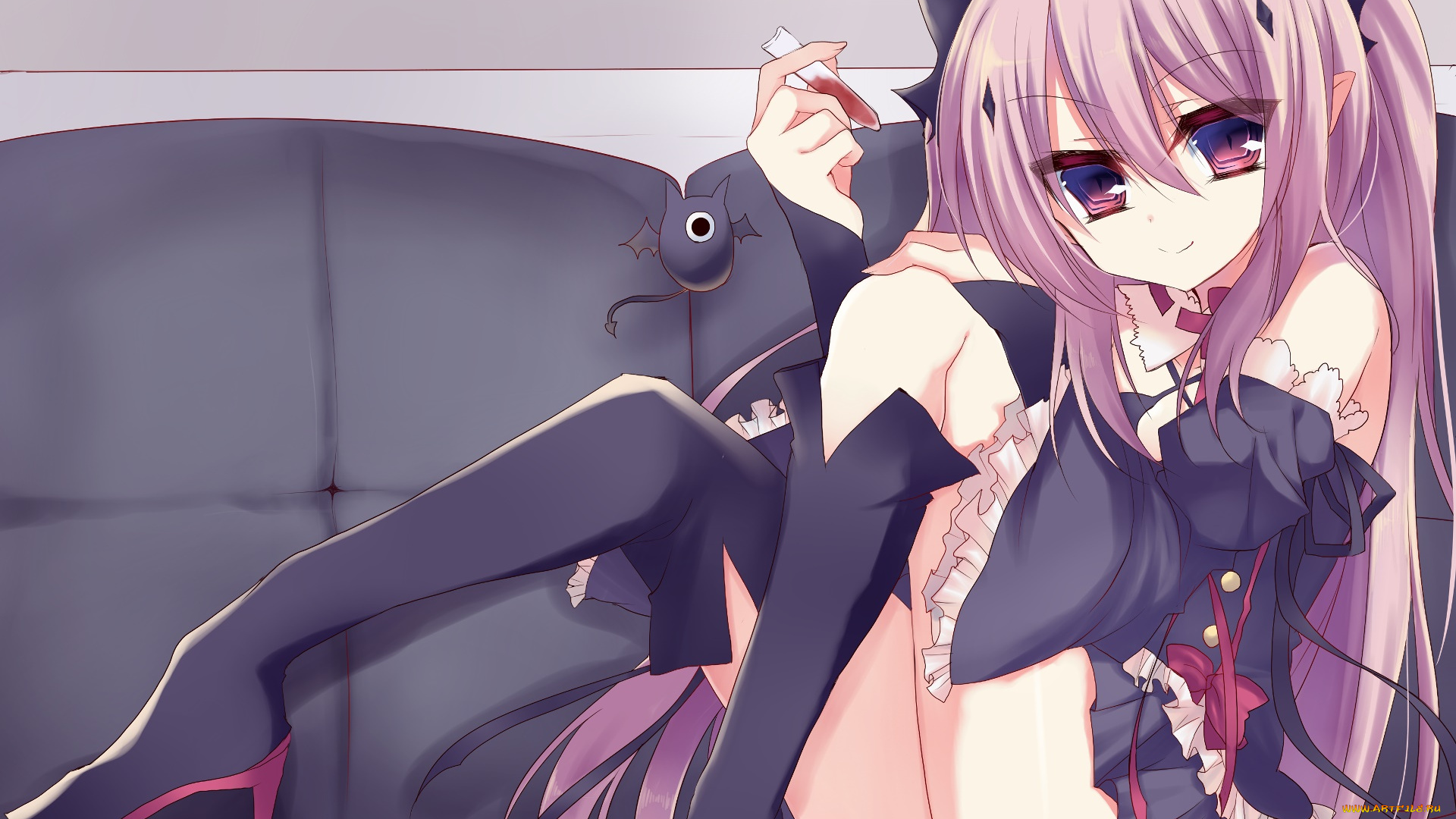 аниме, owari, no, seraph, фон, взгляд, девушка