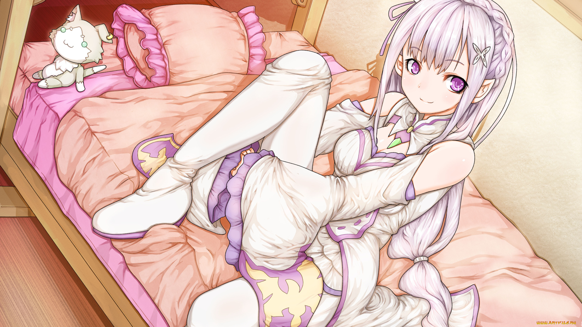 аниме, re, , zero, kara, hajimeru, isekai, seikatsu, эмилия